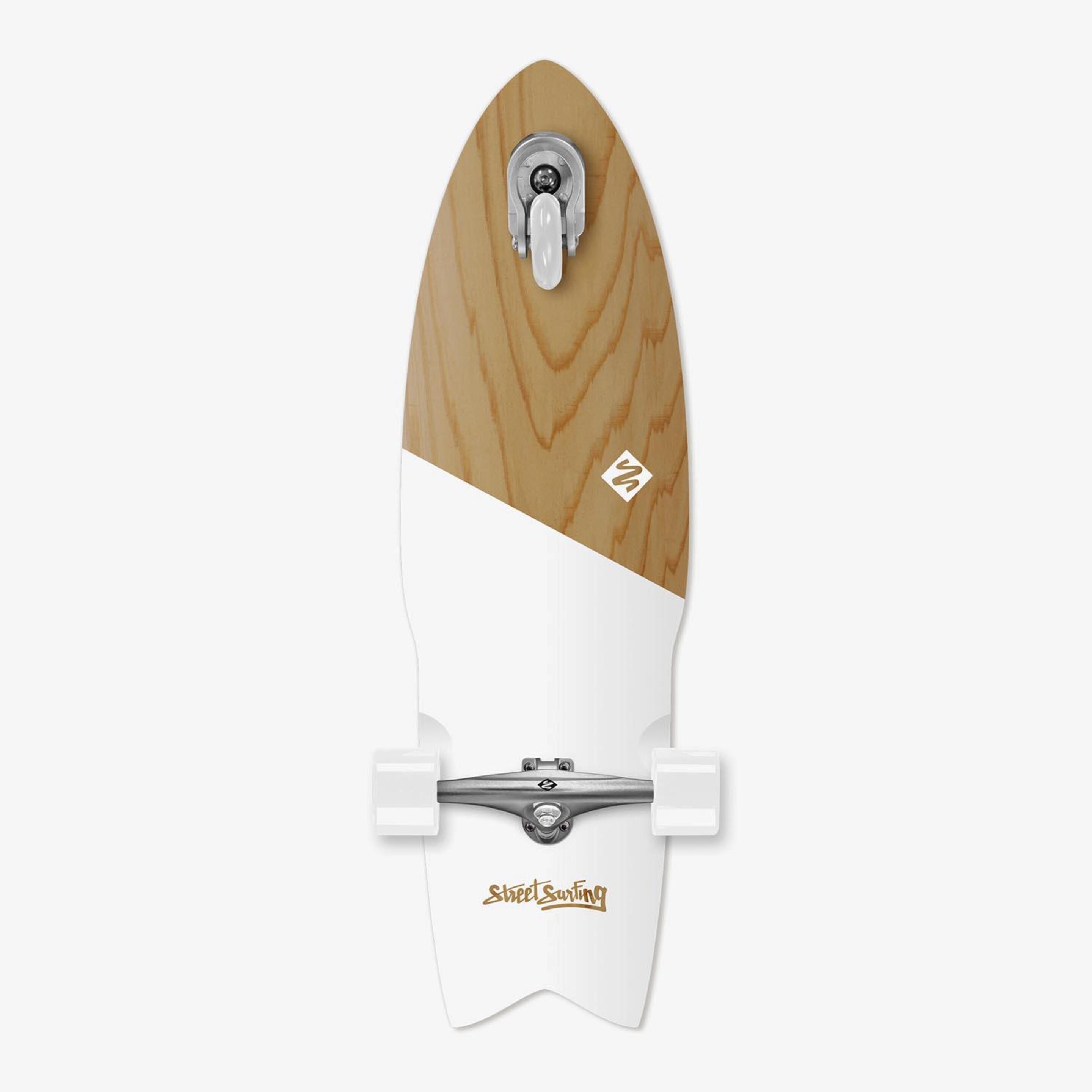 Tabla Skate Streetsurfing Koa White 30"