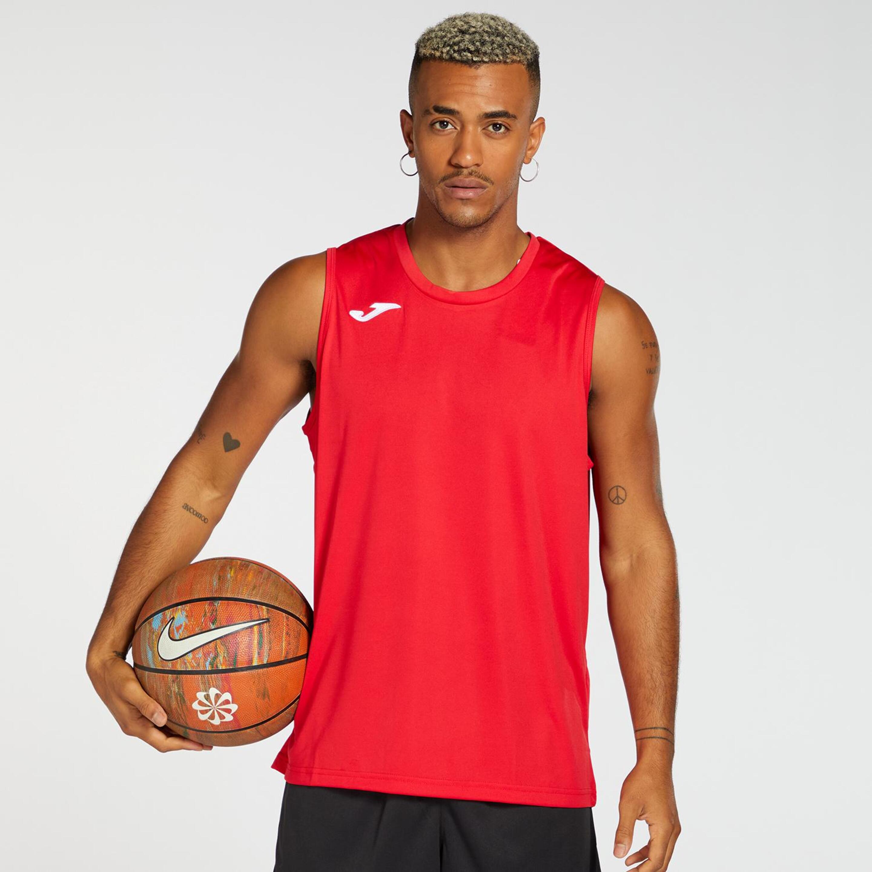 Camiseta Sin Mangas Joma Combi Basket Rojo - rojo - 