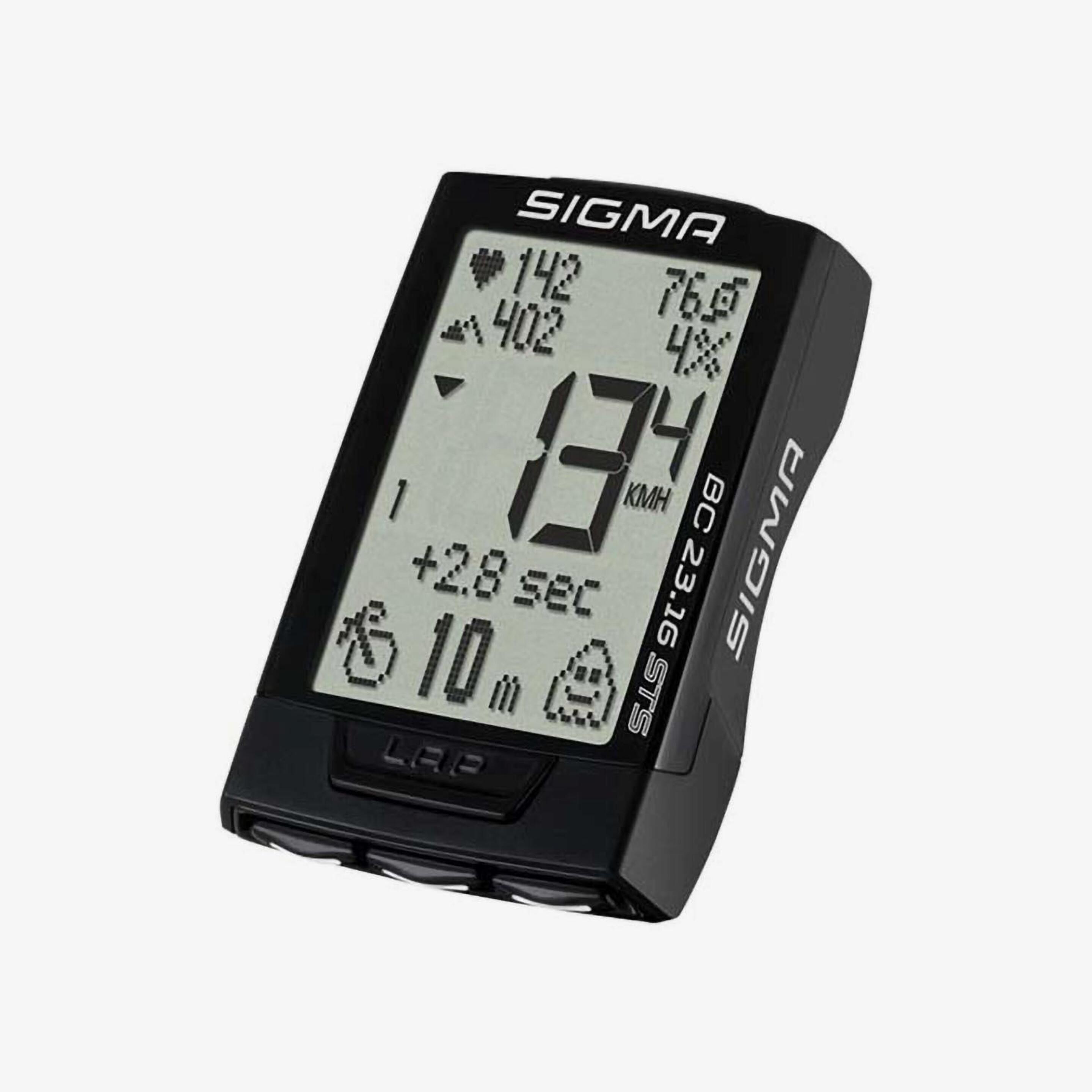 Sigma Bc 23.16 Sts - negro - Cuentakilómetros