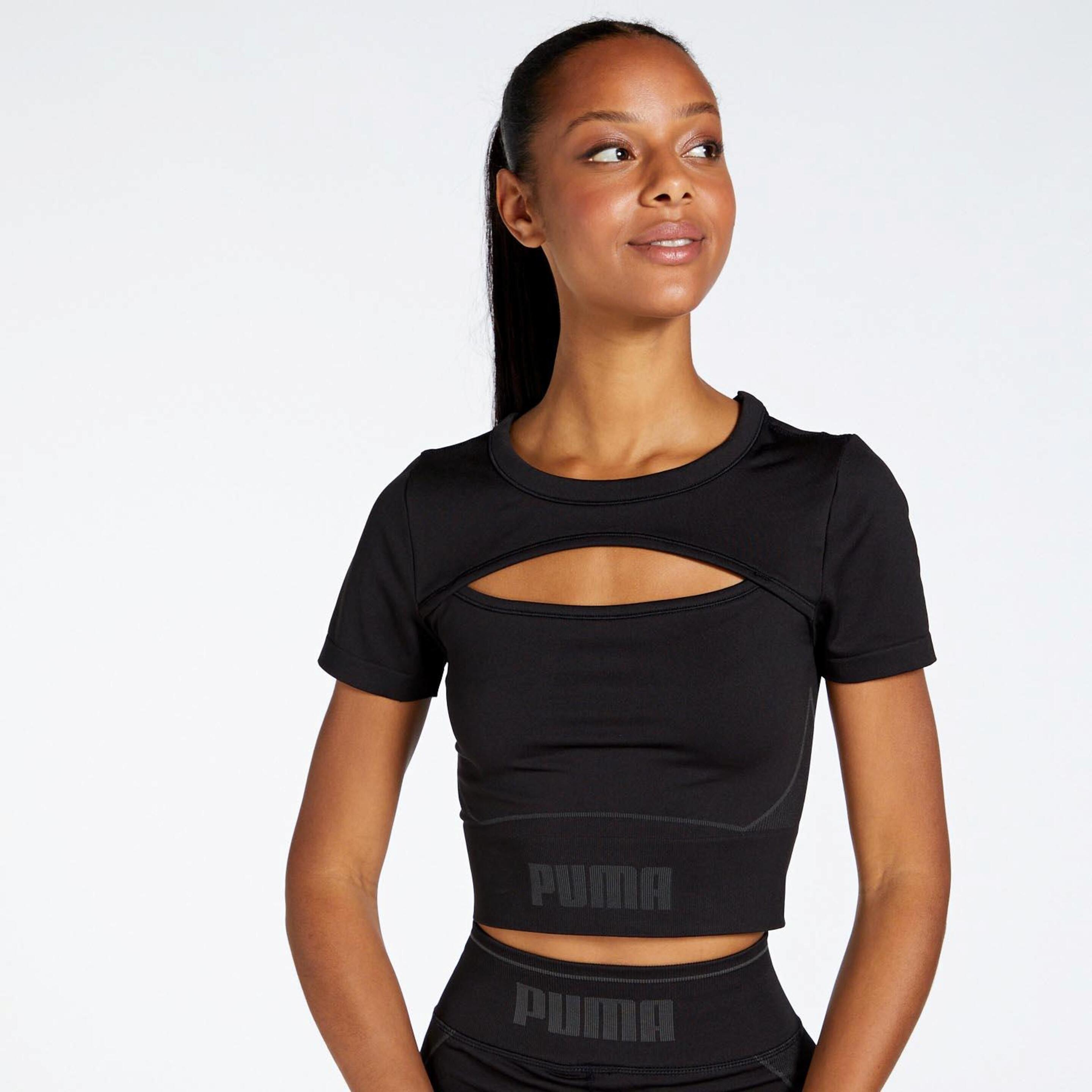 Puma Formknit - negro - Camiseta Fitness Mujer