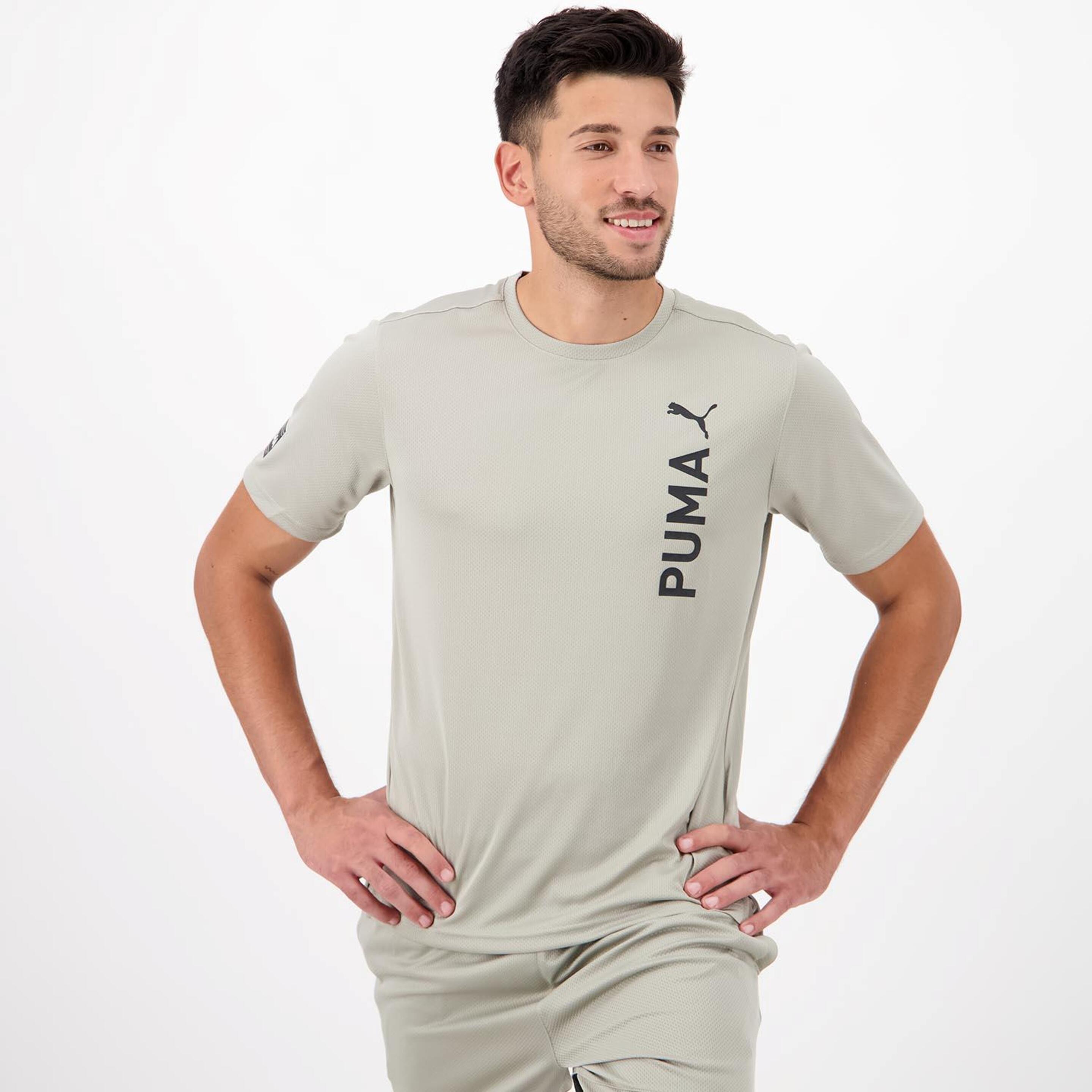 Puma Ultrabreathe - verde - Camiseta Running Hombre