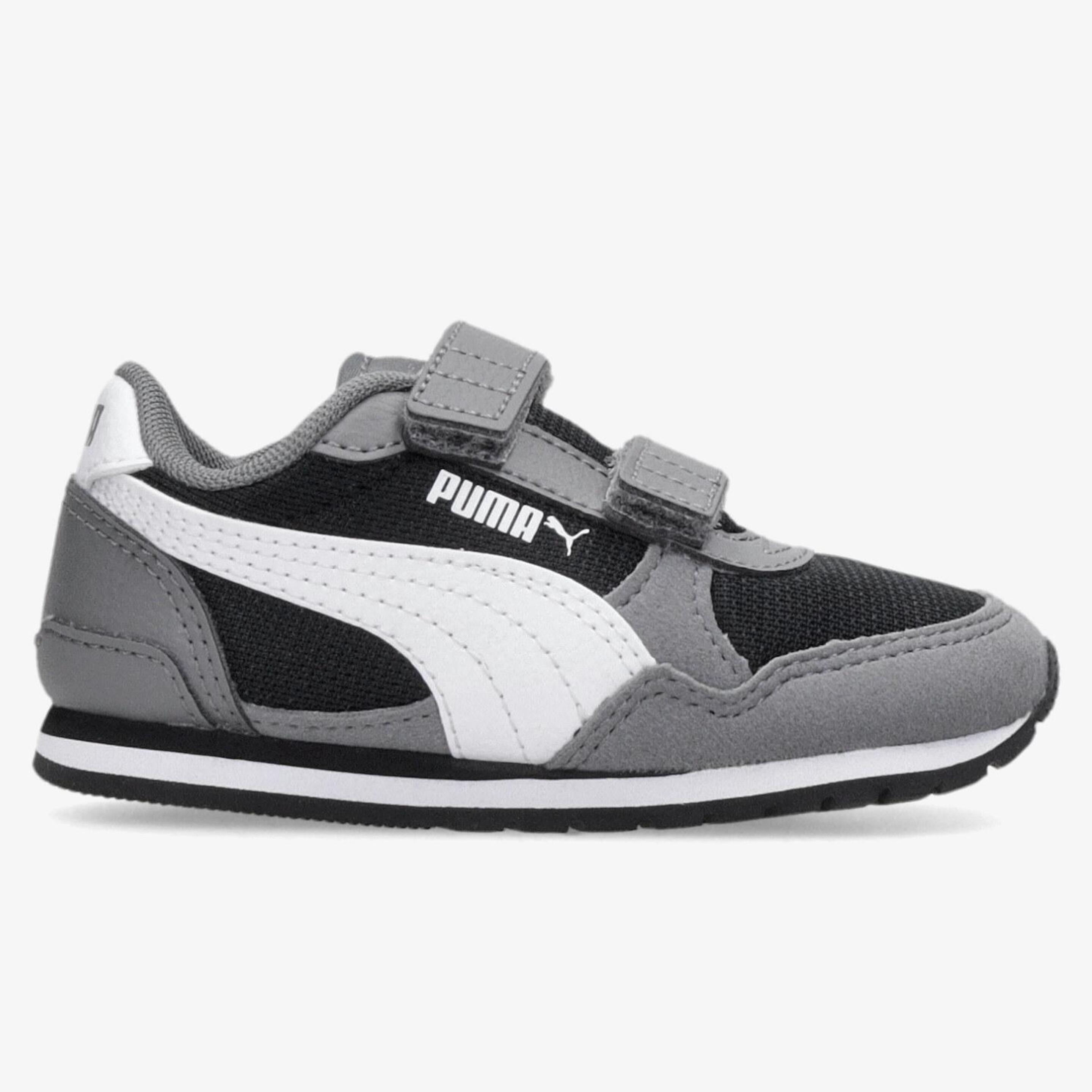 Puma St Runner V3 - gris - Sapatilhas Velcro Menino