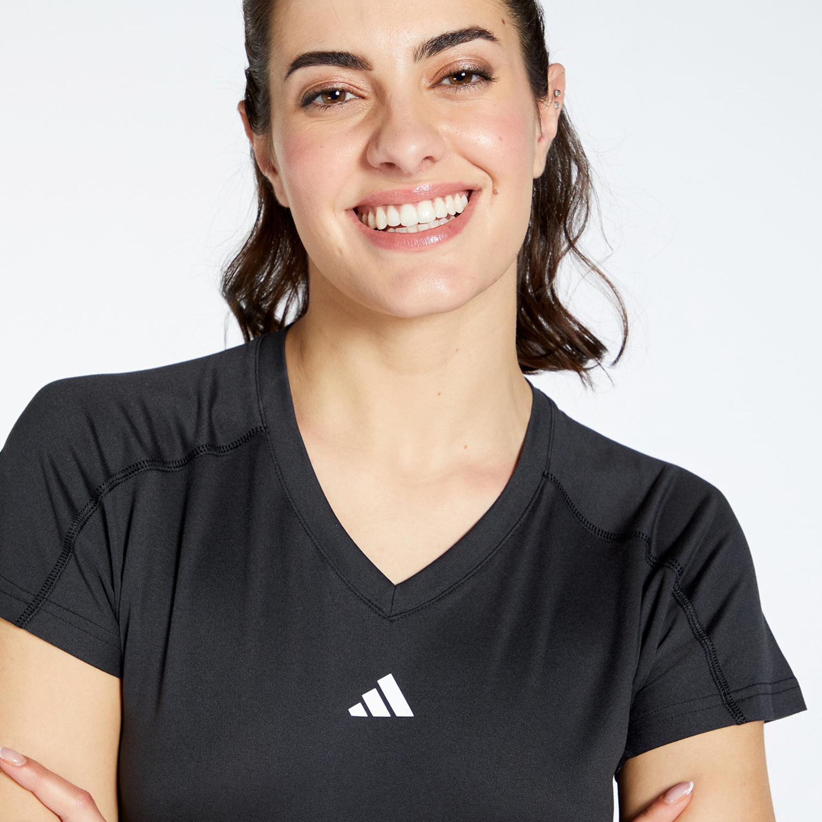 Camiseta adidas - Negro - Camiseta Fitness Mujer  | Sprinter