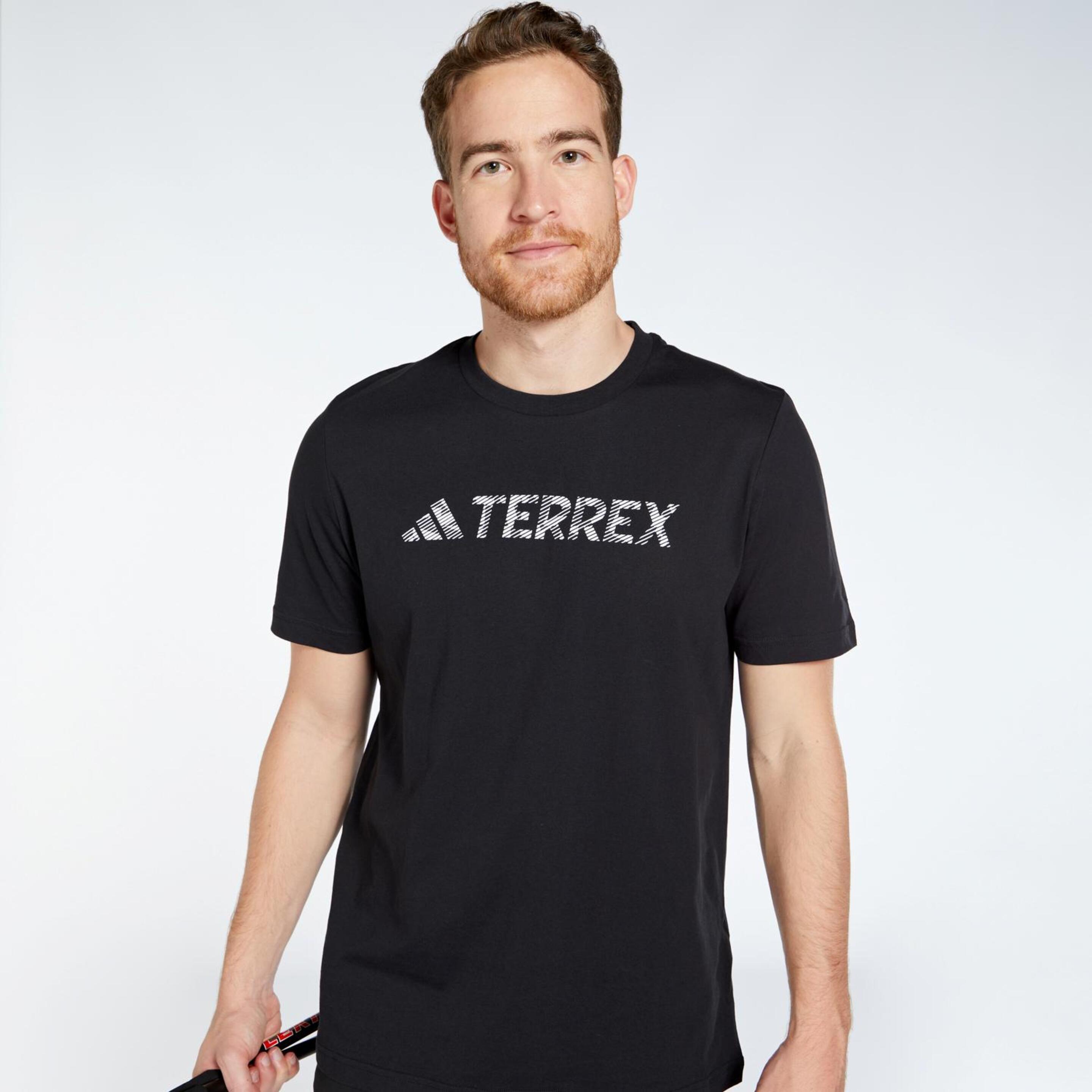 adidas Tx Logo - negro - Camiseta Trekking Hombre