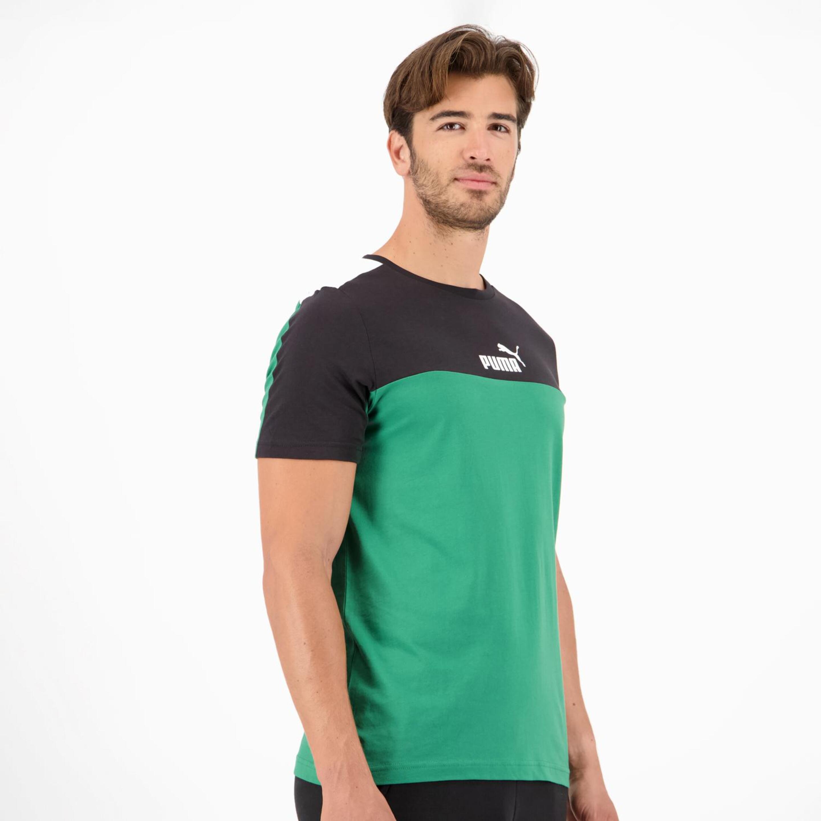 PUMA Block - Verde - T-shirt Homem | Sport Zone