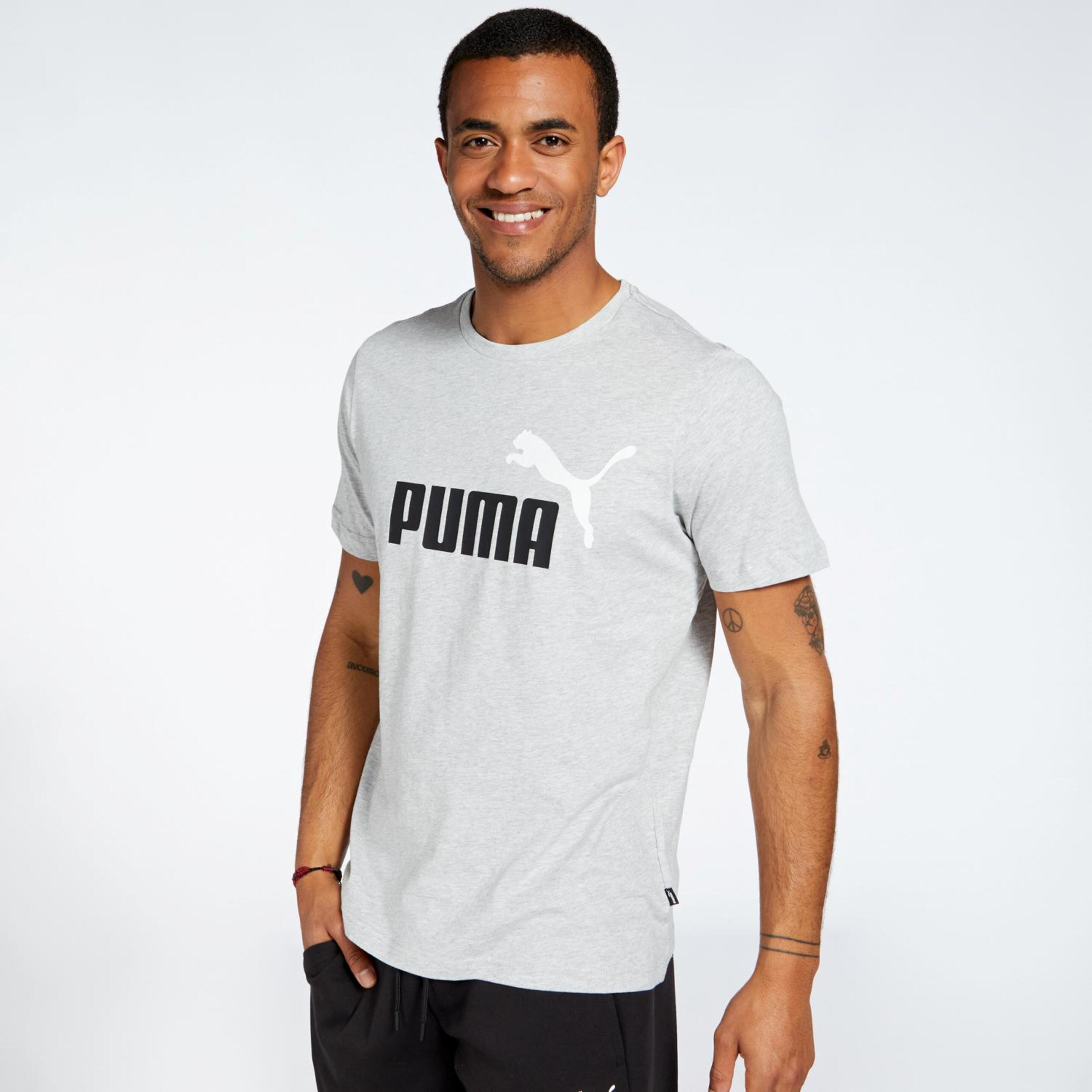 Puma Essentials - Gris - Camiseta Hombre
