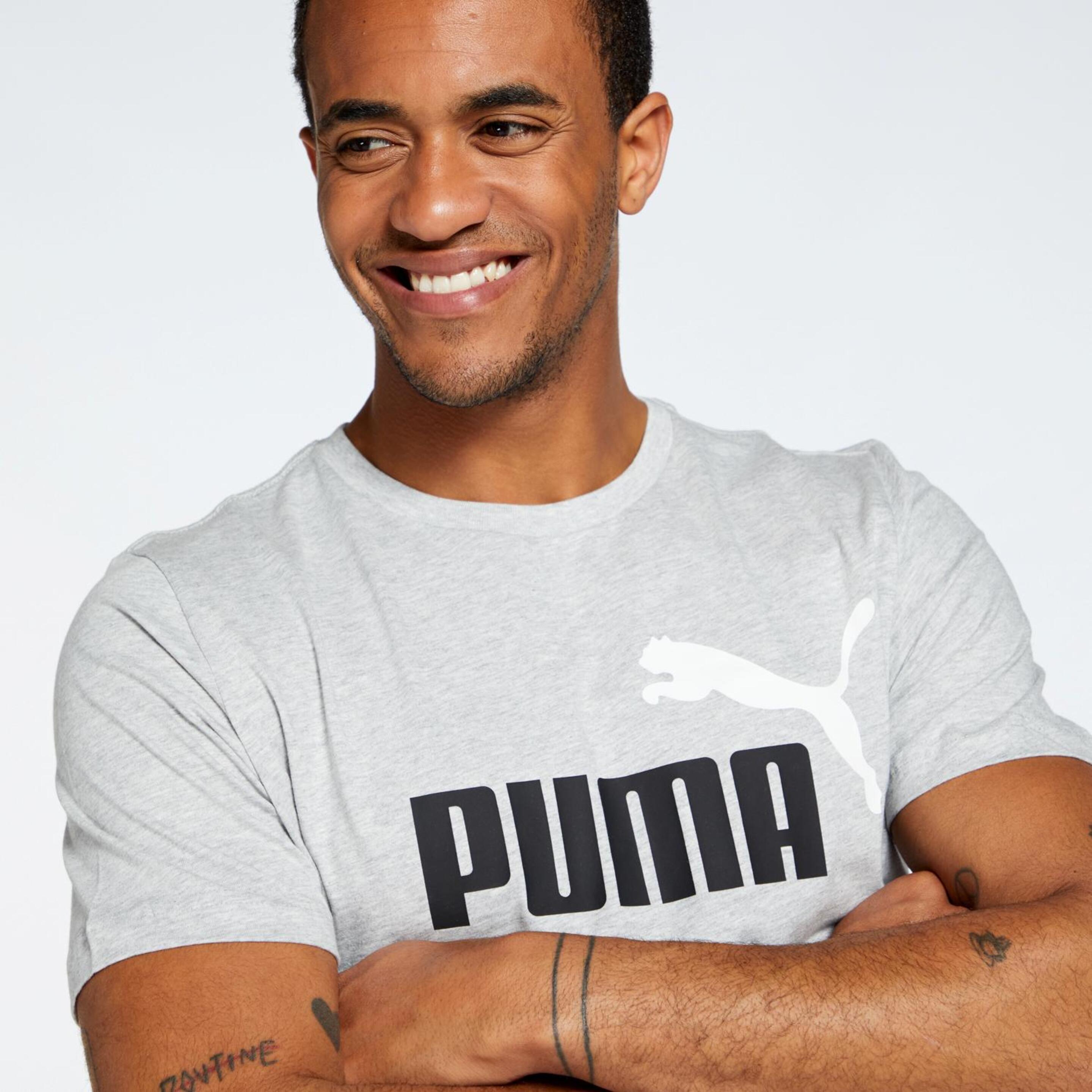 Puma Essentials - Gris - Camiseta Hombre