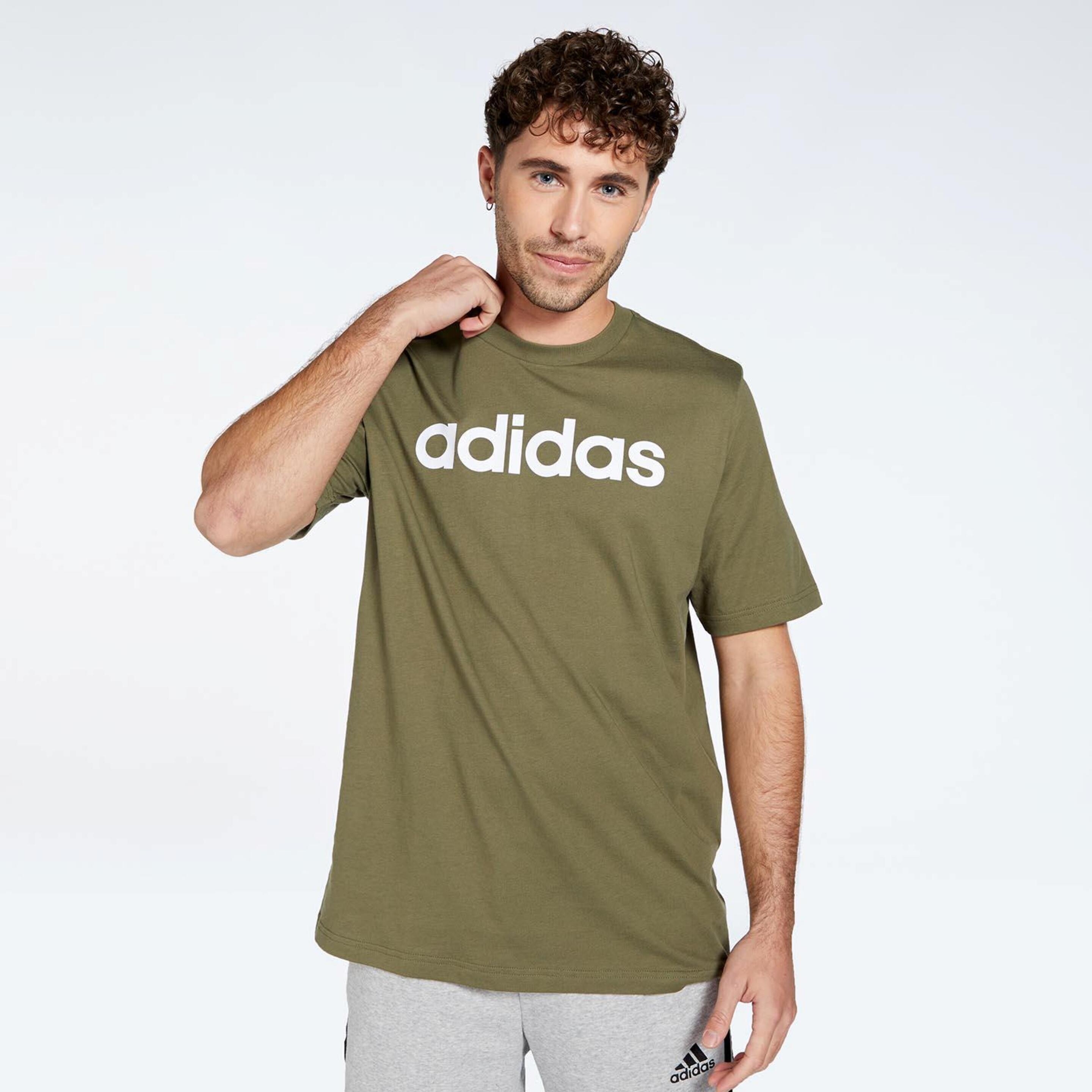 adidas Linear - verde - Camiseta Hombre