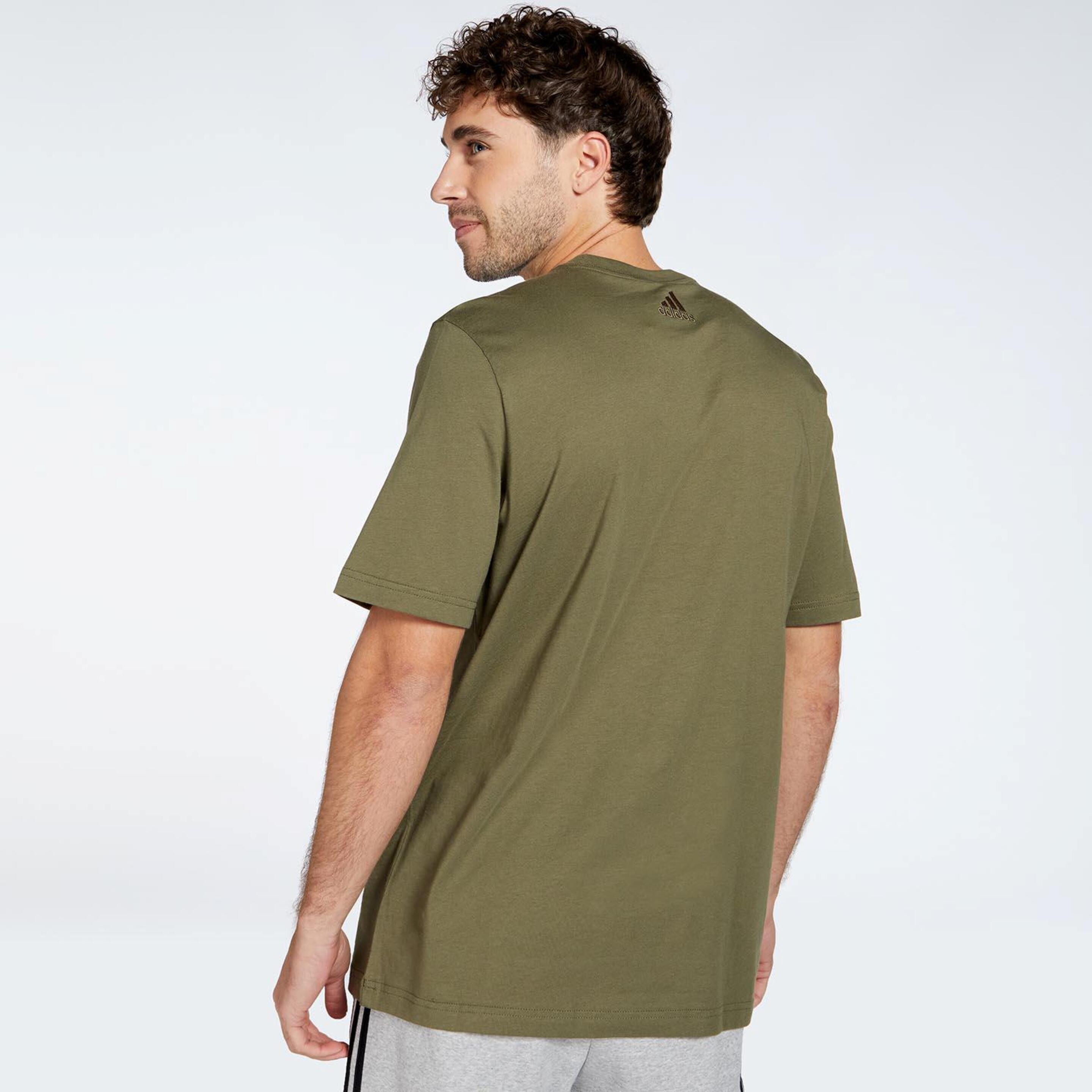 adidas Linear - Kaki - Camiseta Hombre