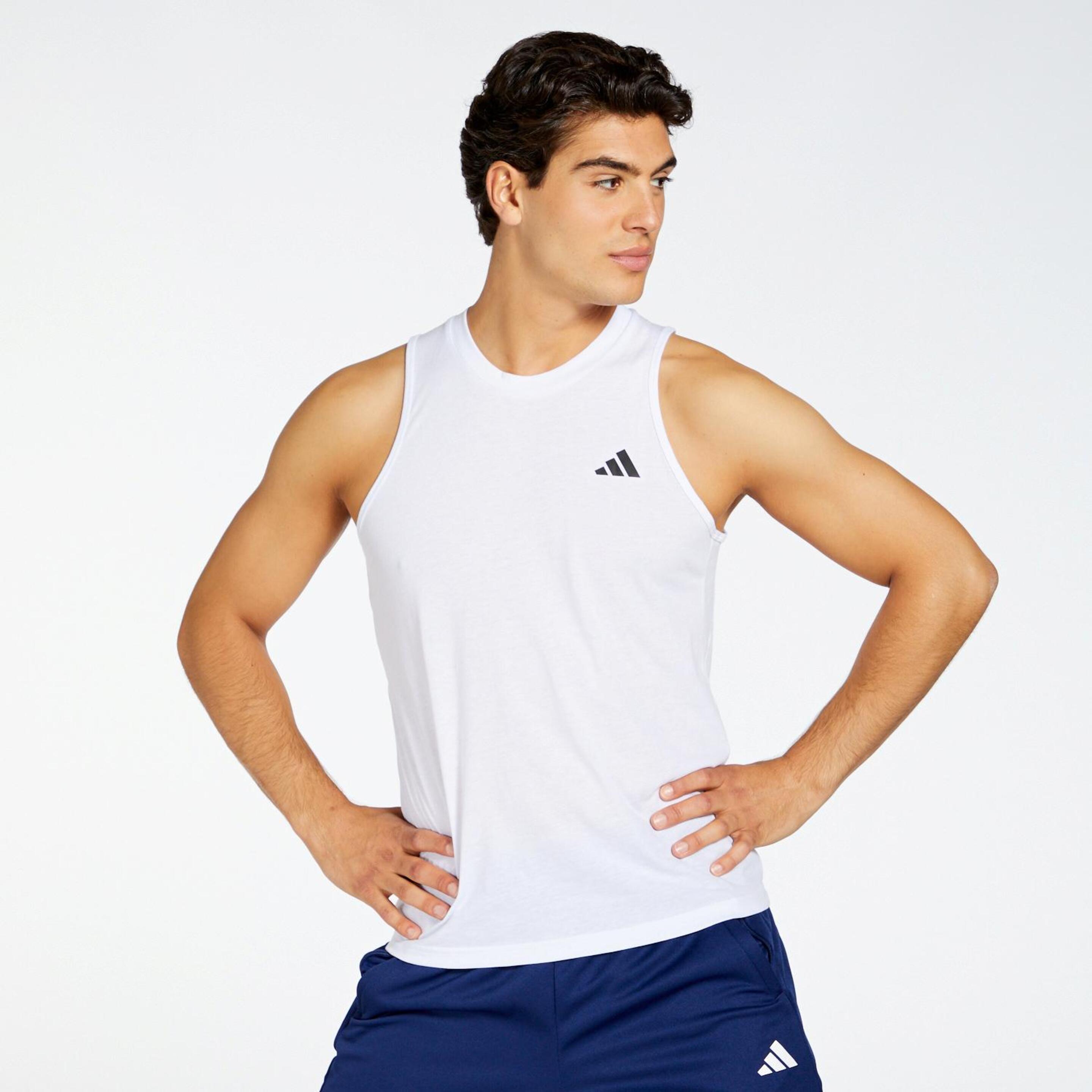 Camiseta Running adidas - blanco - Camiseta Tirantes Hombre