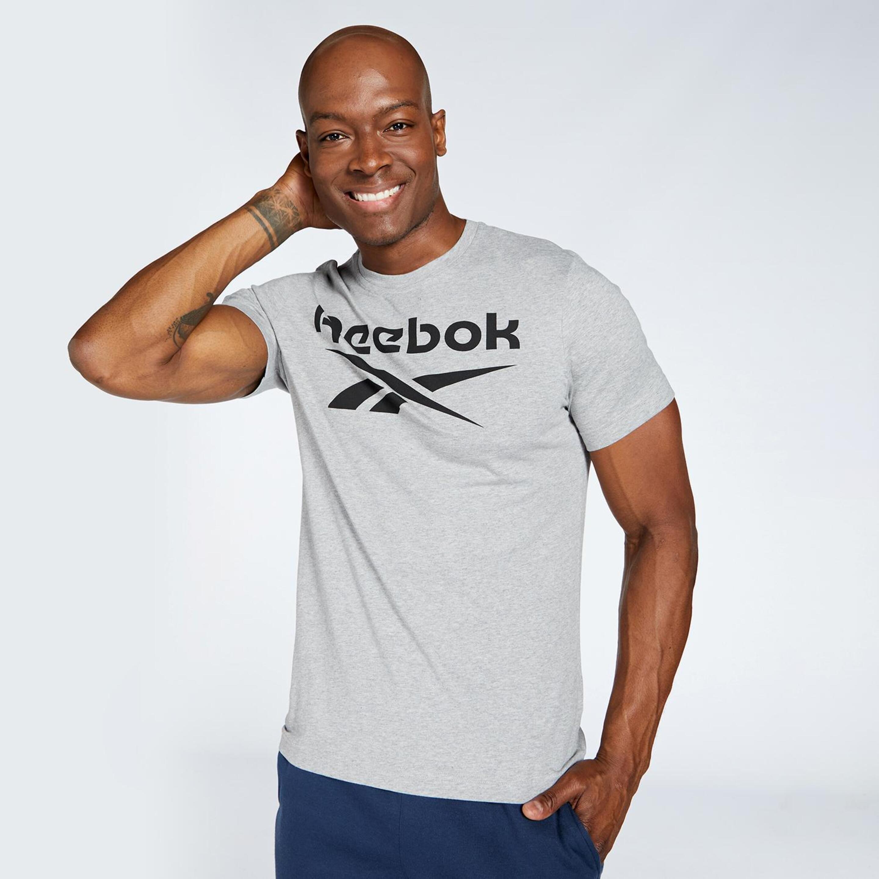 Camiseta Reebok - gris - Camiseta Hombre