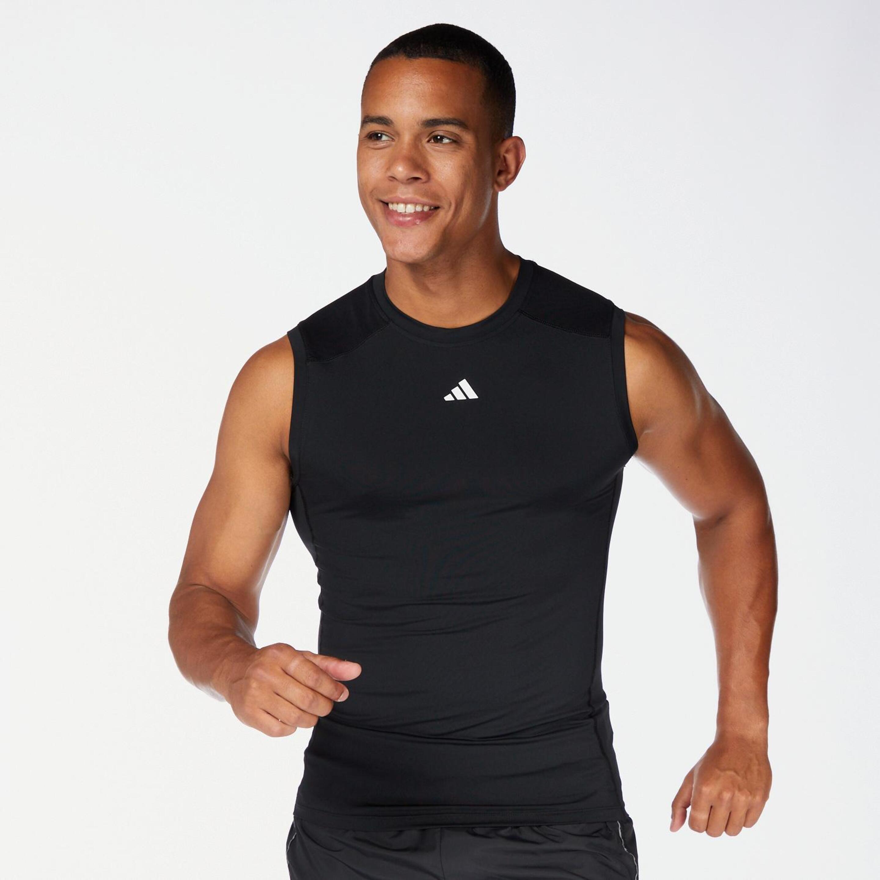 Camiseta Compresión adidas - negro - Camiseta Running Hombre
