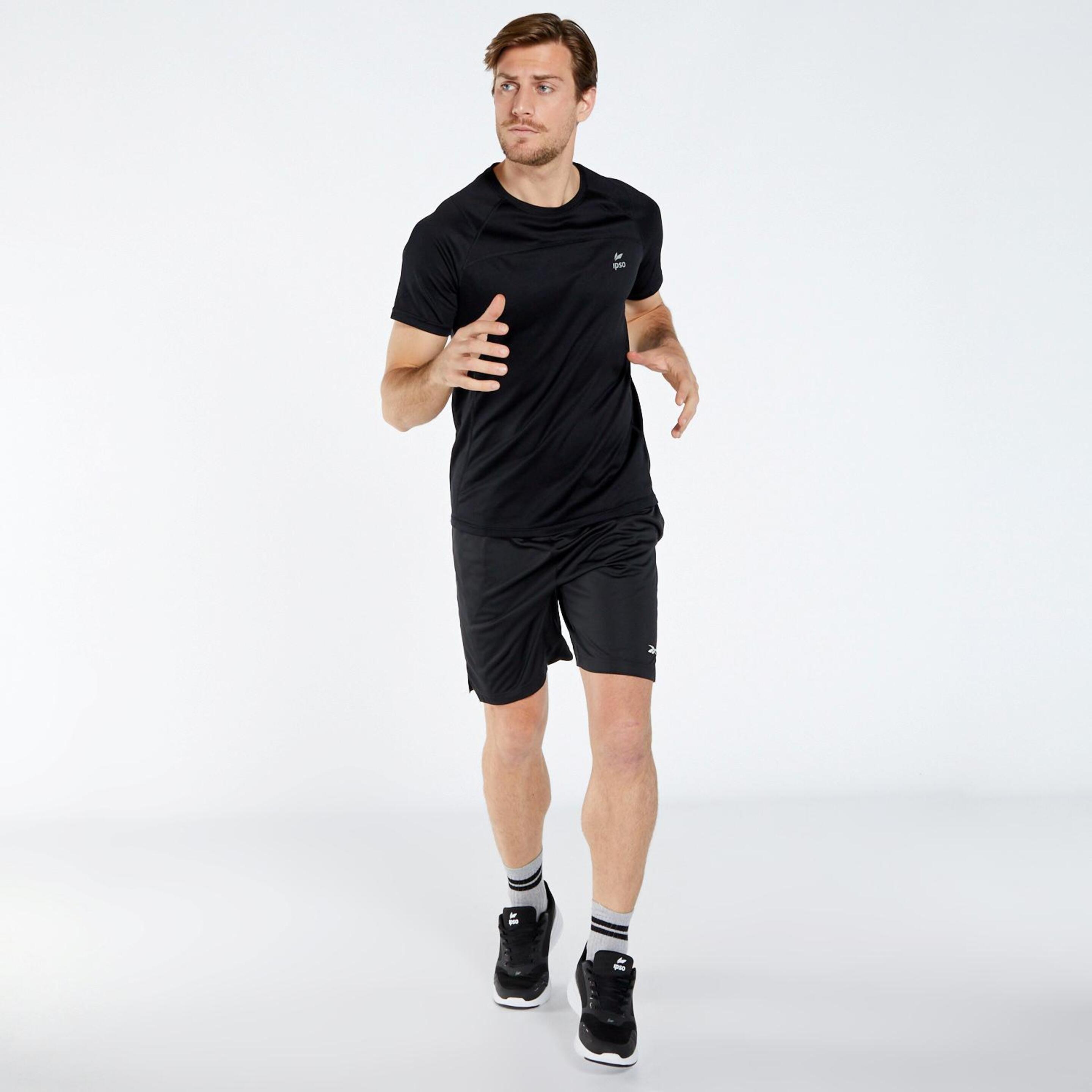 Reebok Comm Knit - Preto - Calções Running Homem | Sport Zone