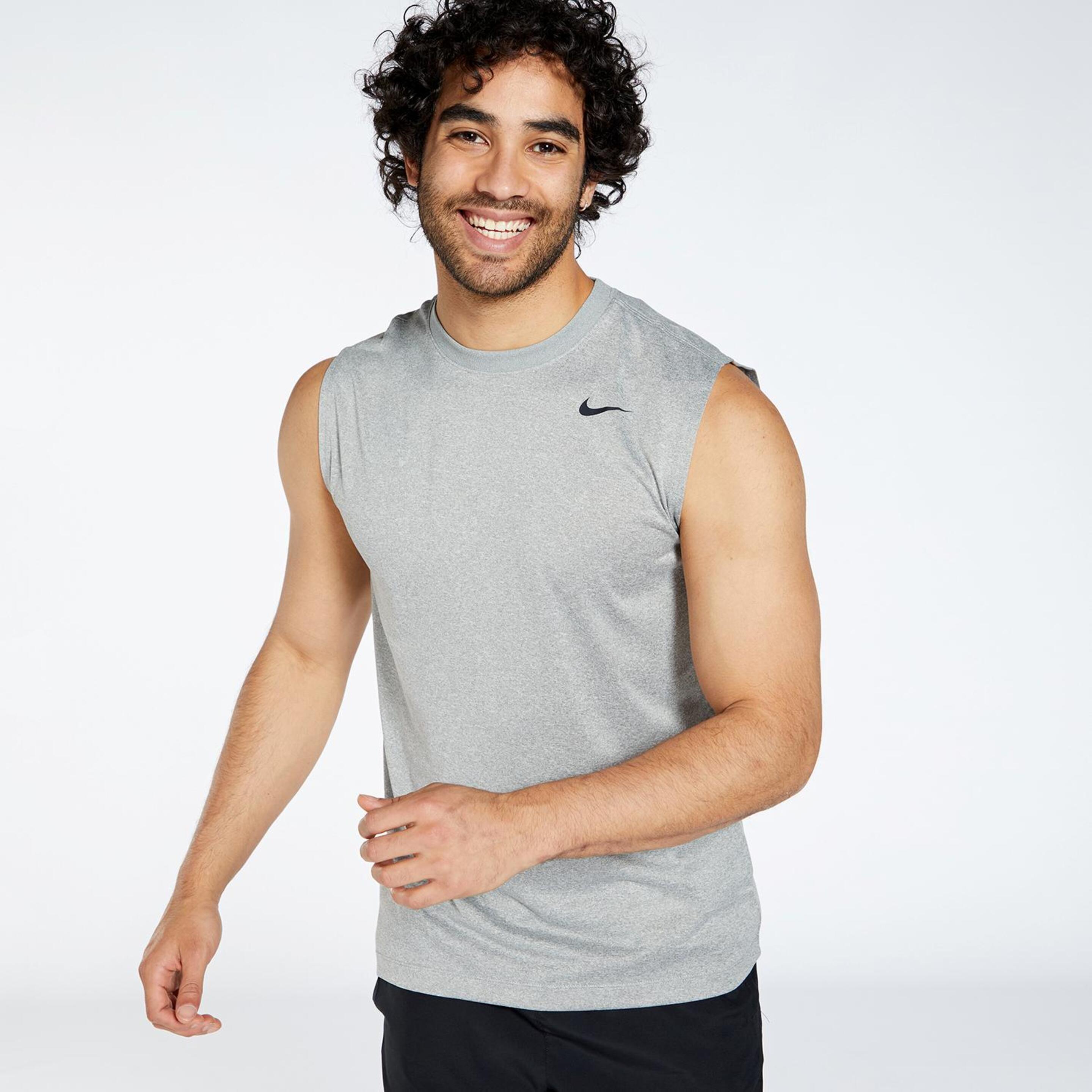 Nike Legend - gris - Camisola Alças Running Homem