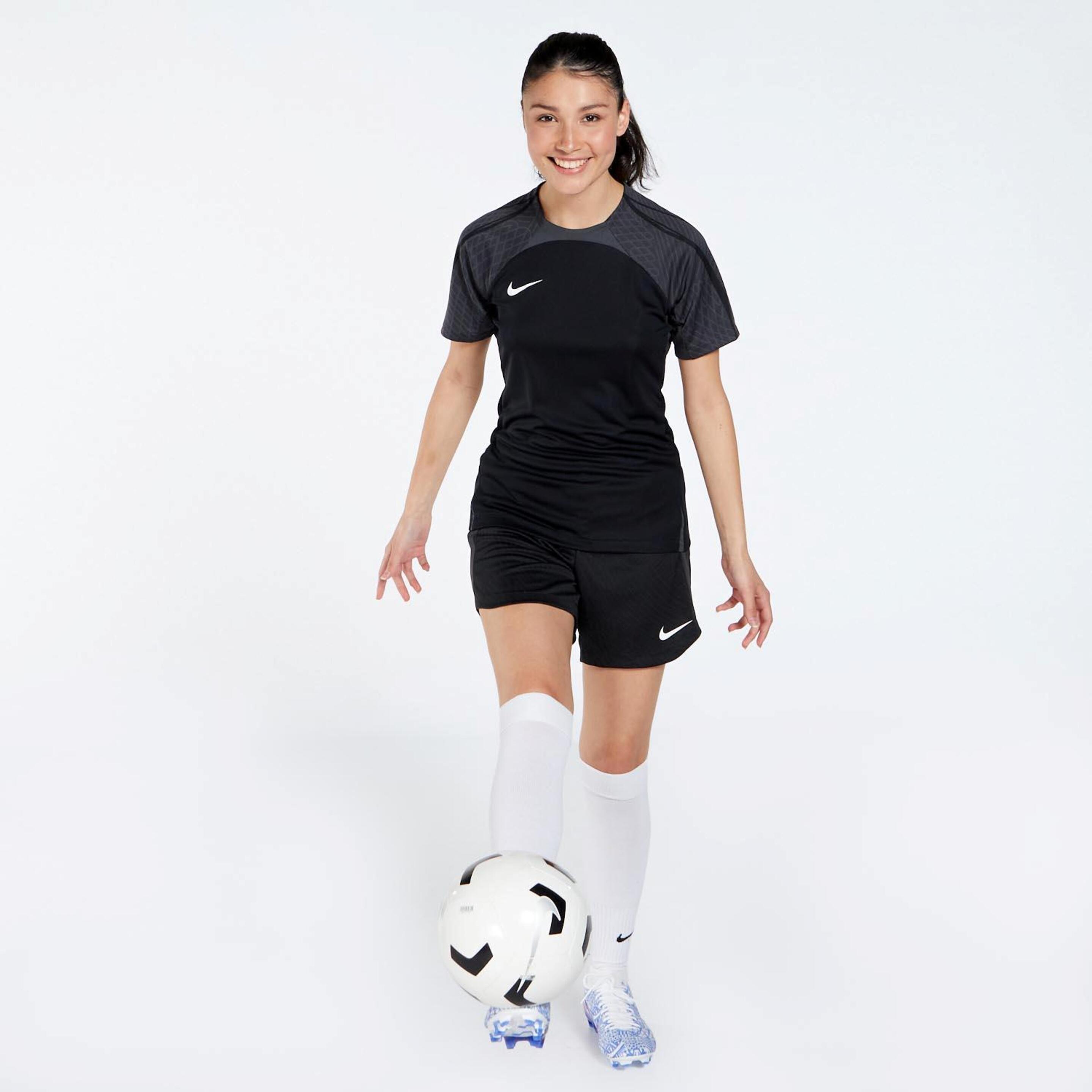 Nike Strike - Negro - Camiseta Fútbol Mujer