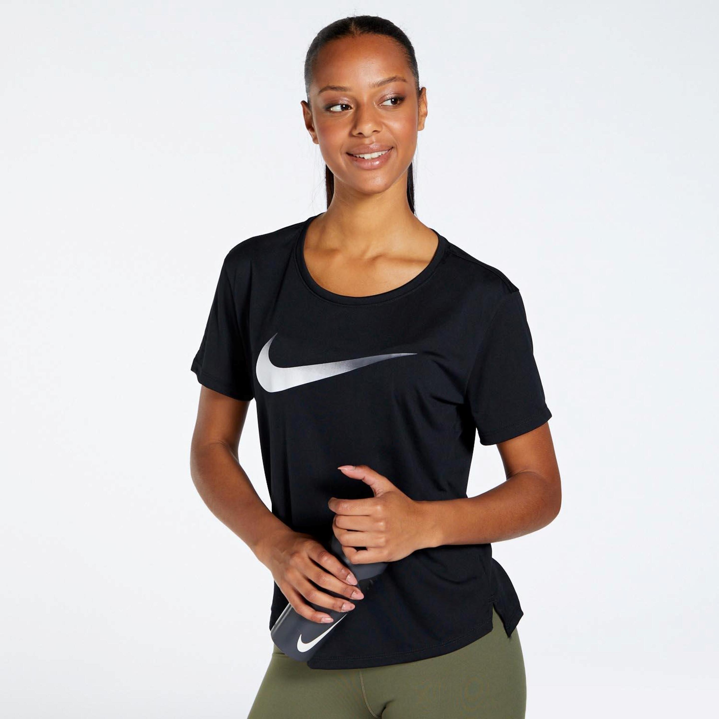 Nike Swosh - negro - T-shirt Running Mulher
