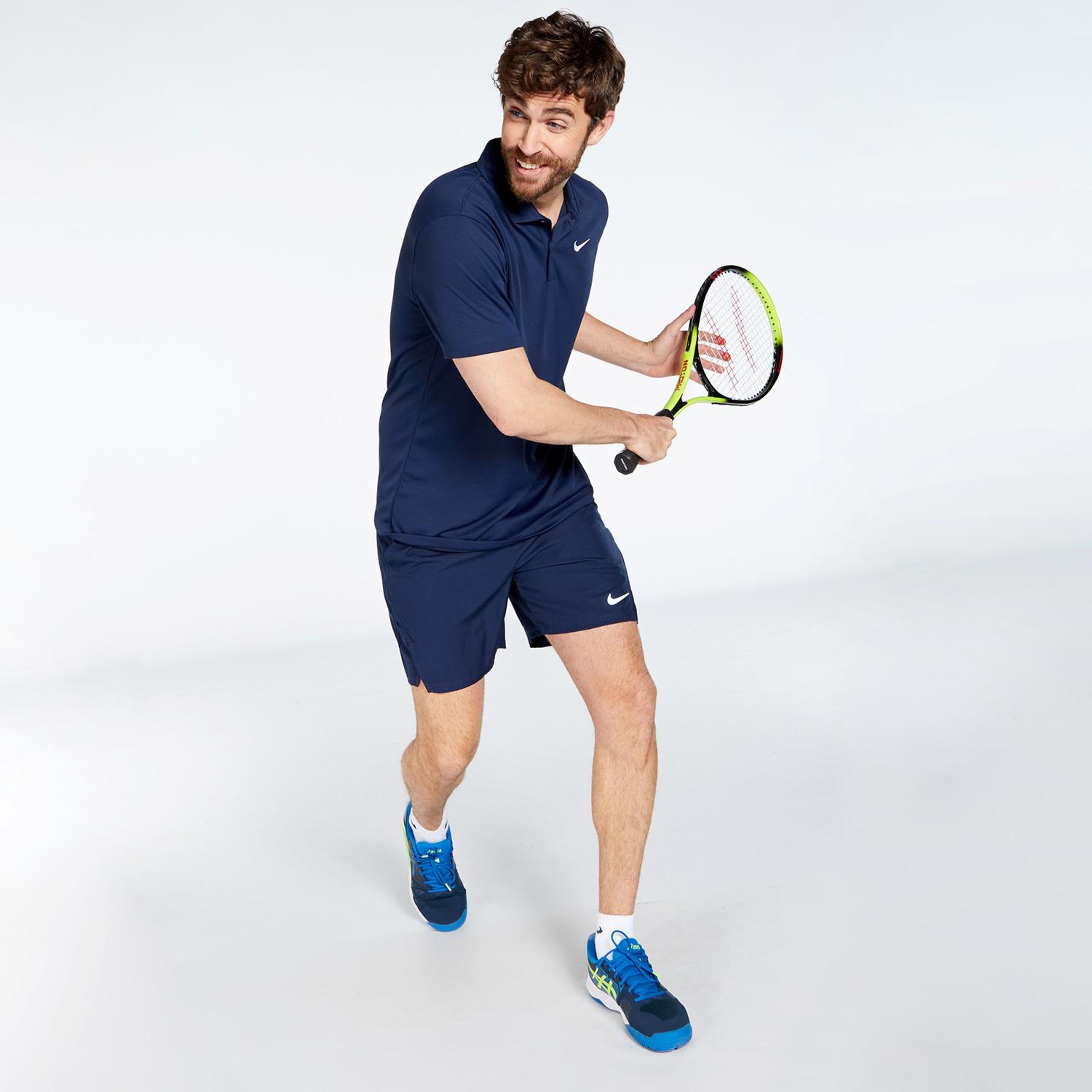 Nike Court Dri FIT - Marino - Polo Tenis Hombre