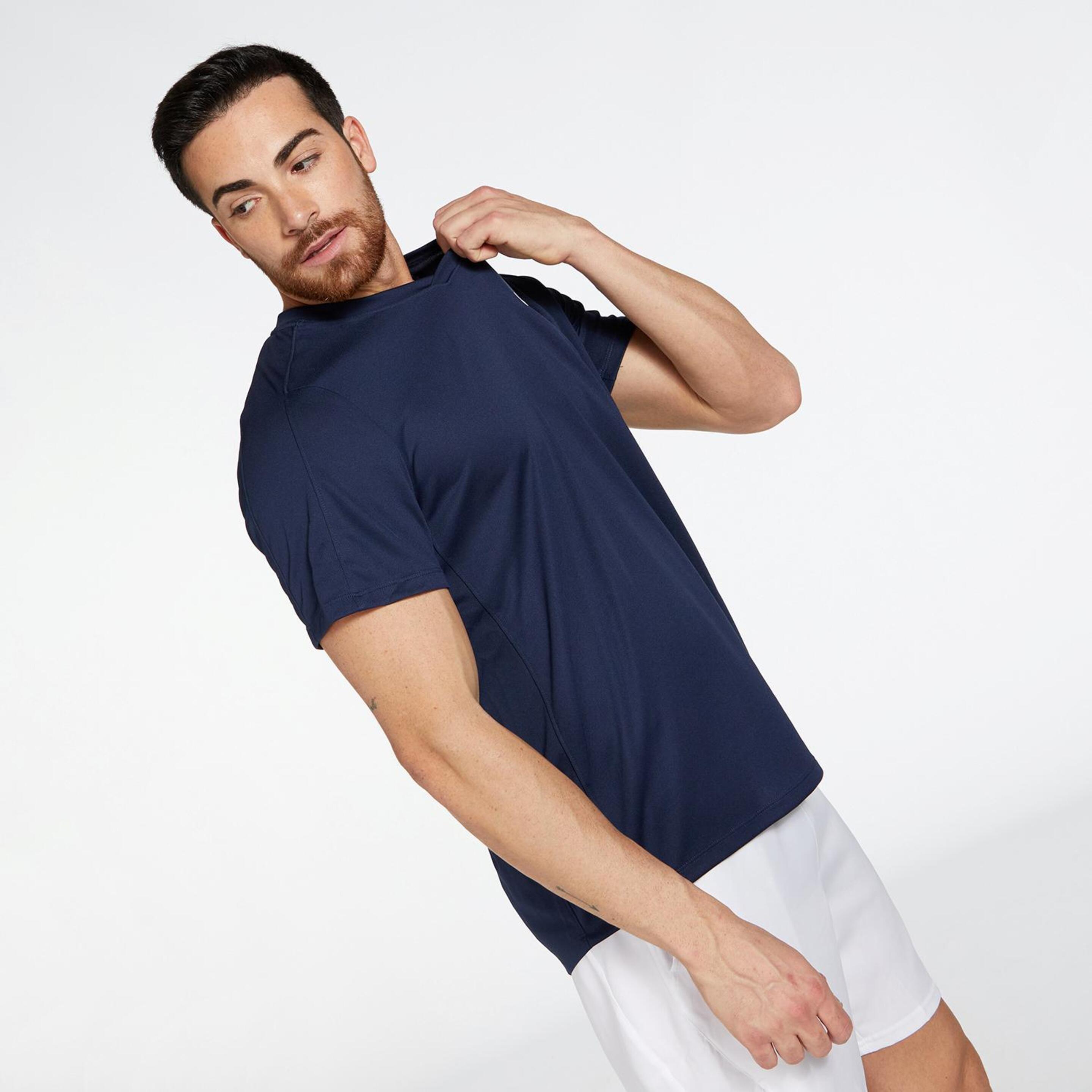 Nike Court Dri FIT - Marino - Camiseta Cuello Pico Hombre