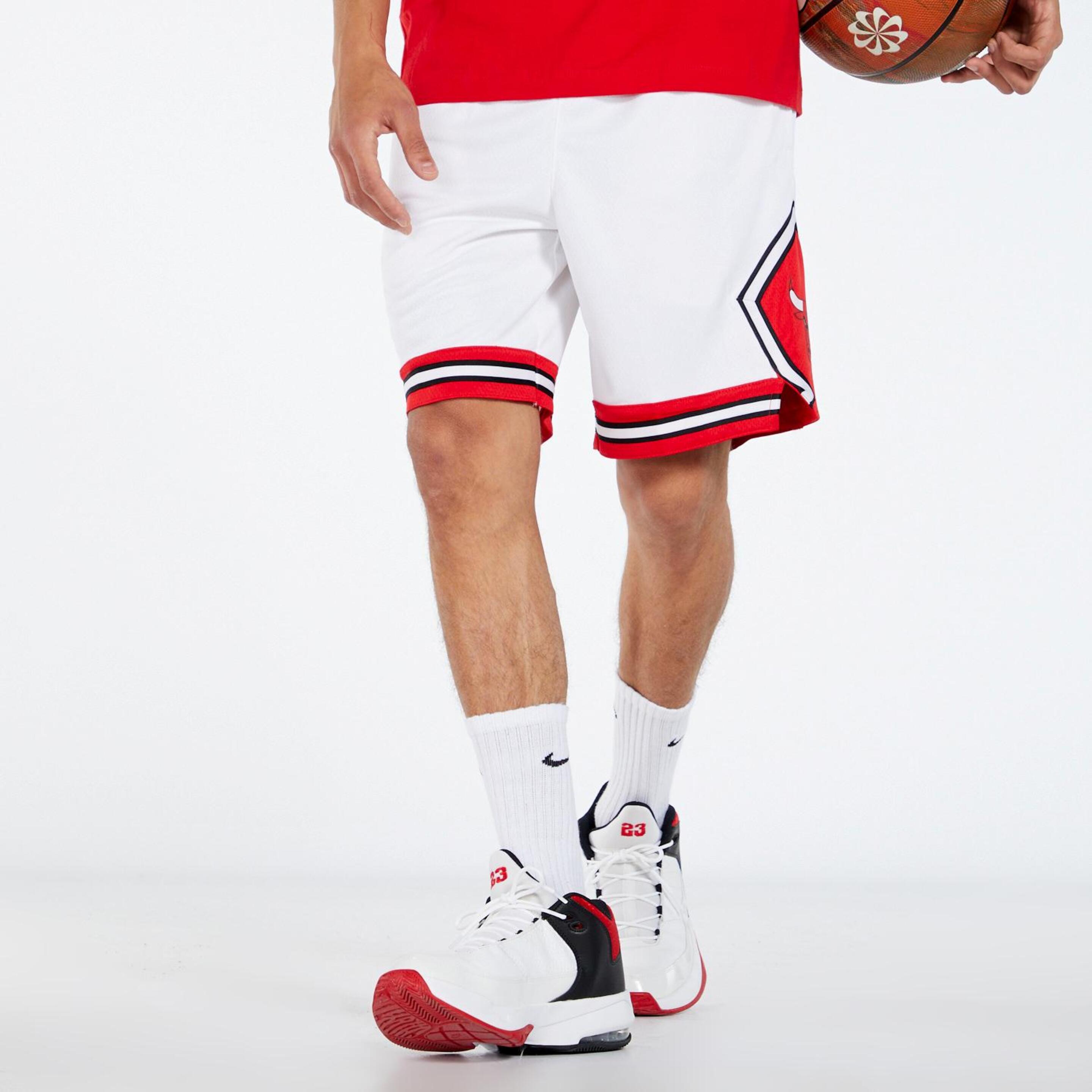 Nike Chicago Bulls - blanco - Calções Basquetebol Homem