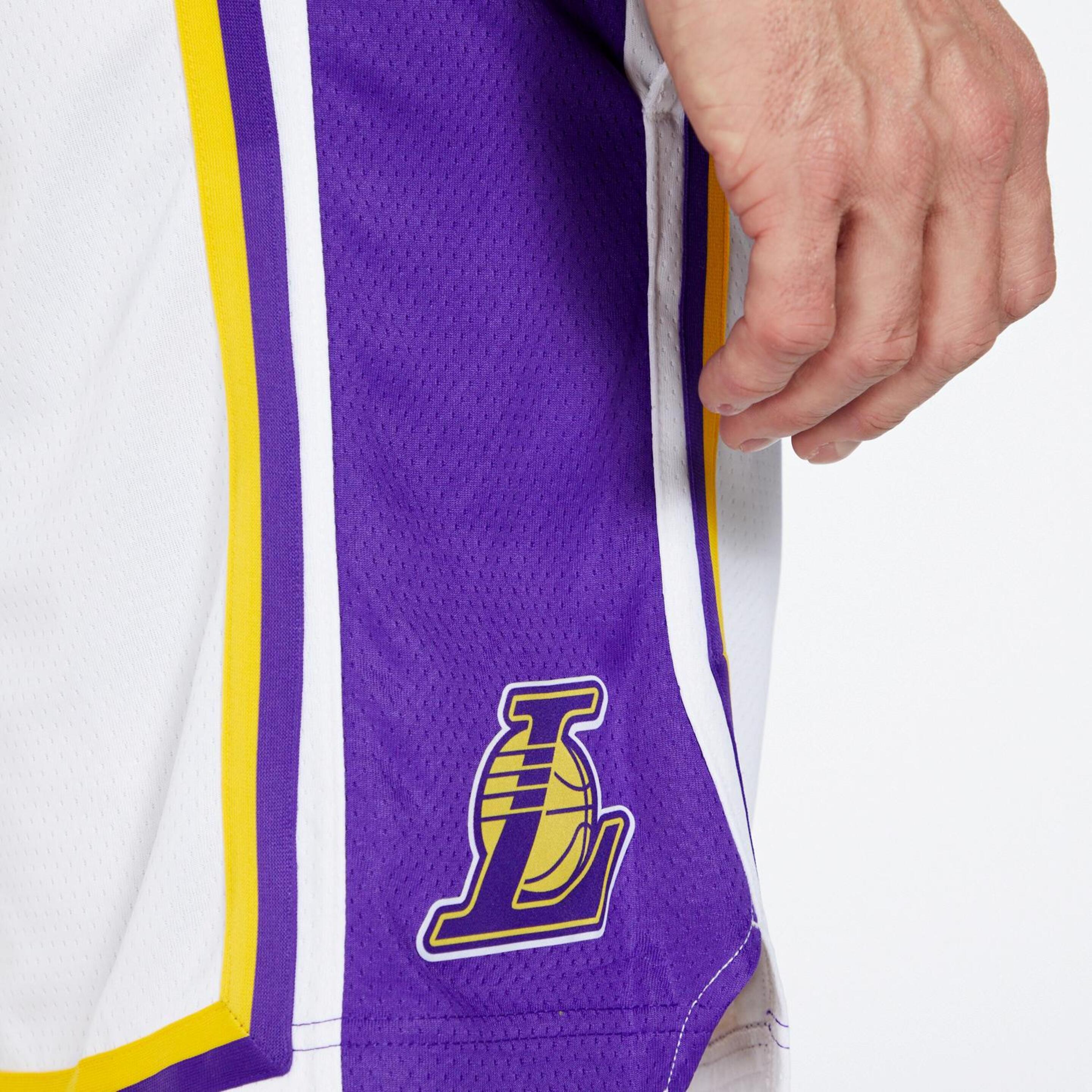 Nike La Lakers - Branco - Calções Basquetebol Homem | Sport Zone