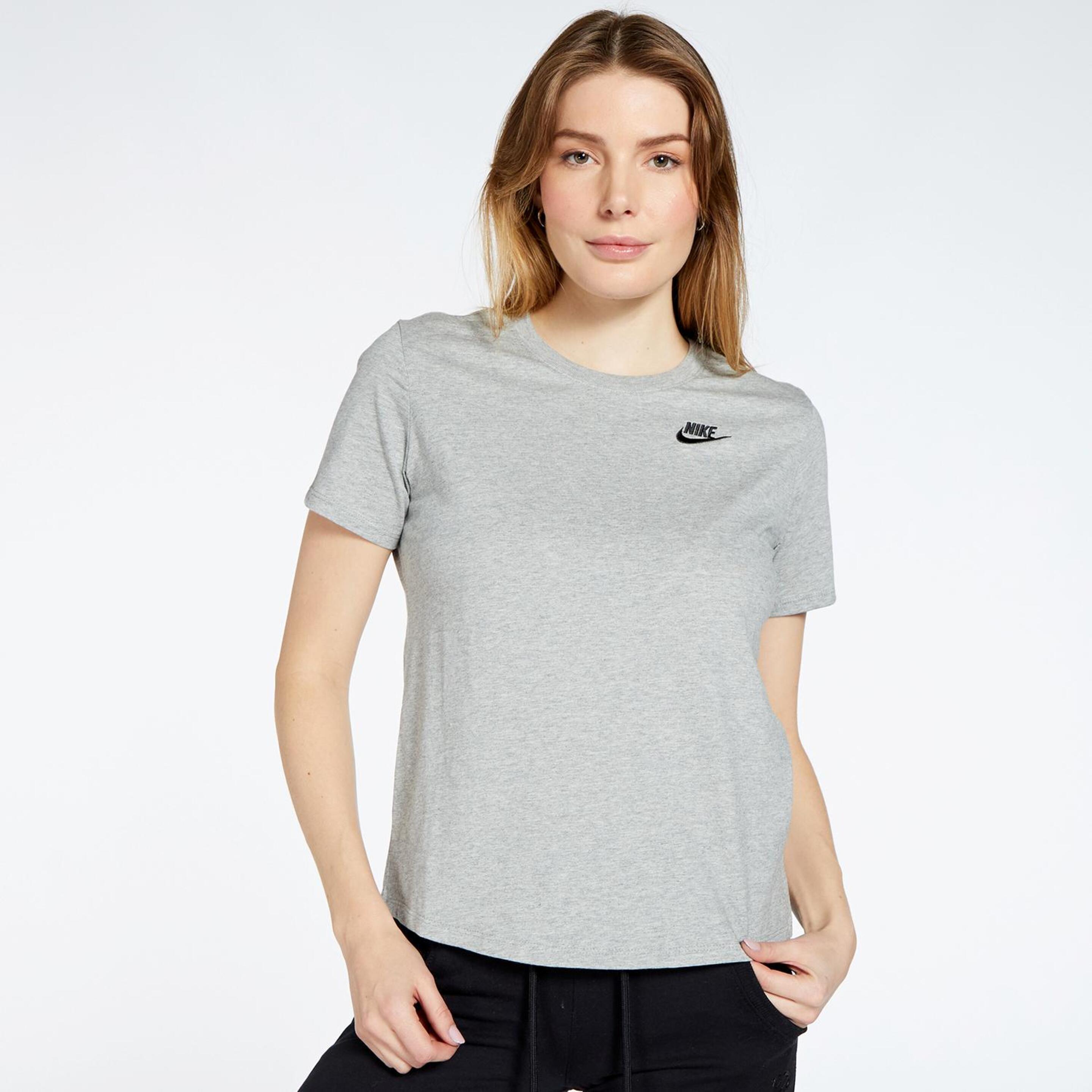 Nike Sportswear Club - gris - Camiseta Mujer