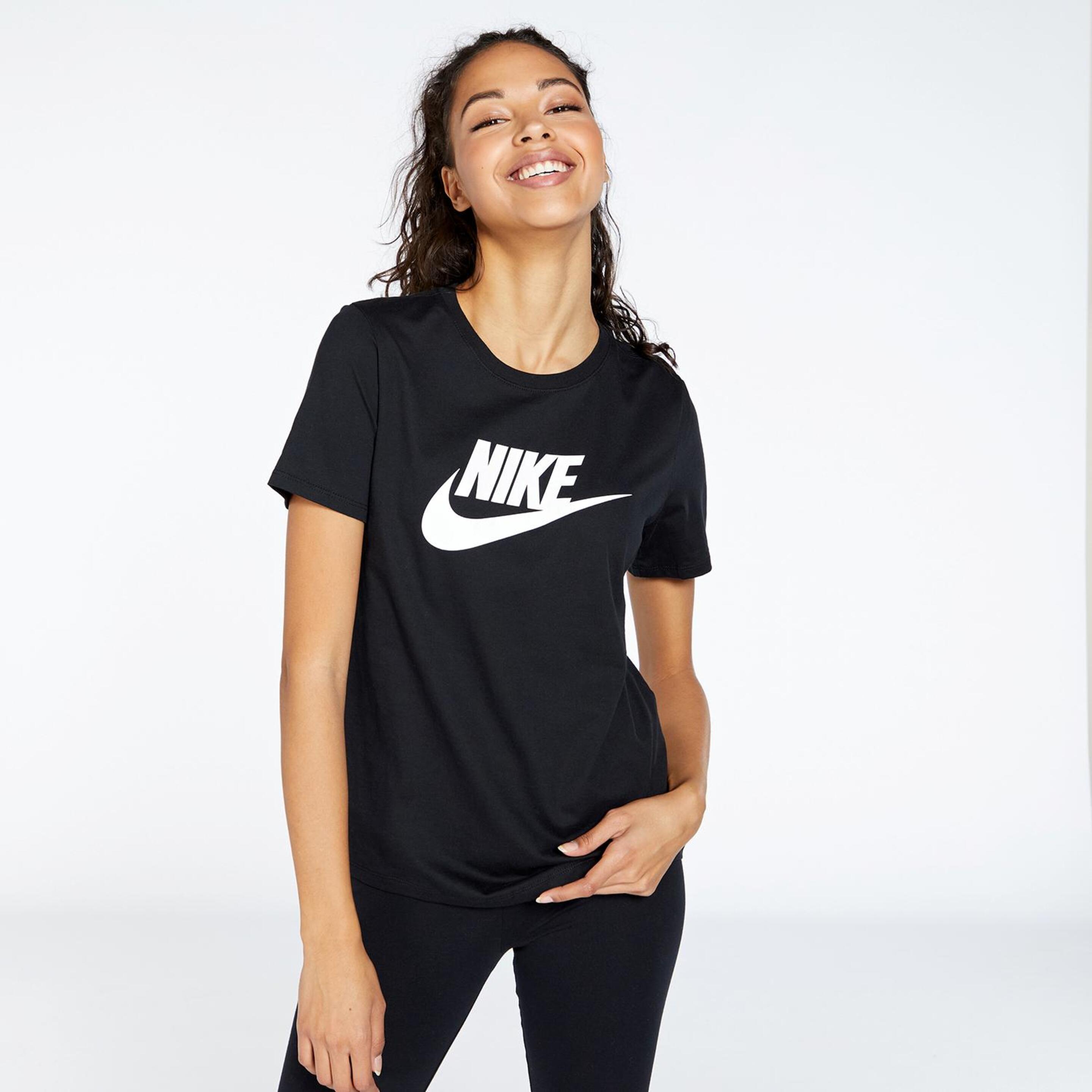 Nike Club Logo - negro - T-shirt Mulher