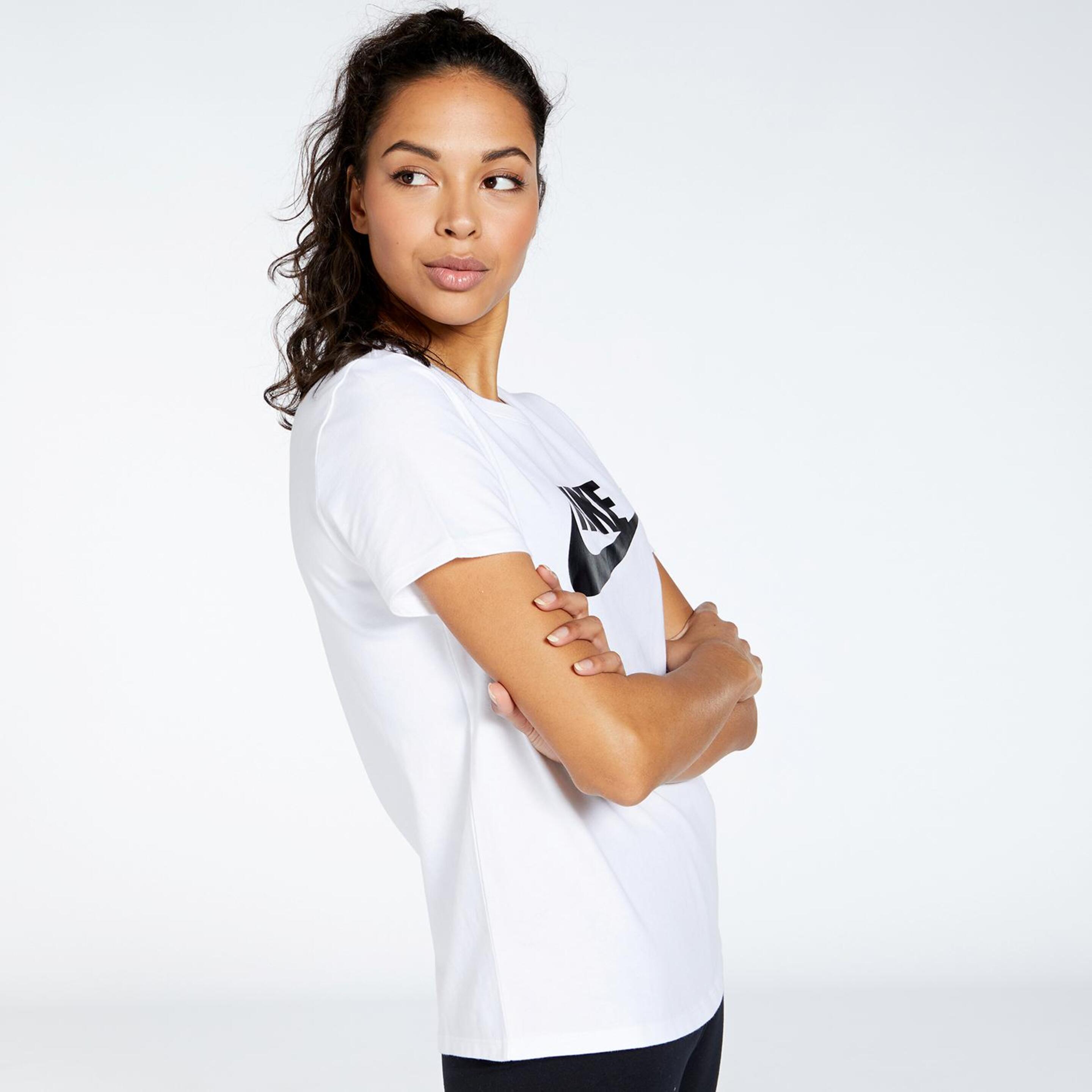Nike Sportswear Essentials - Blanco - Camiseta Mujer
