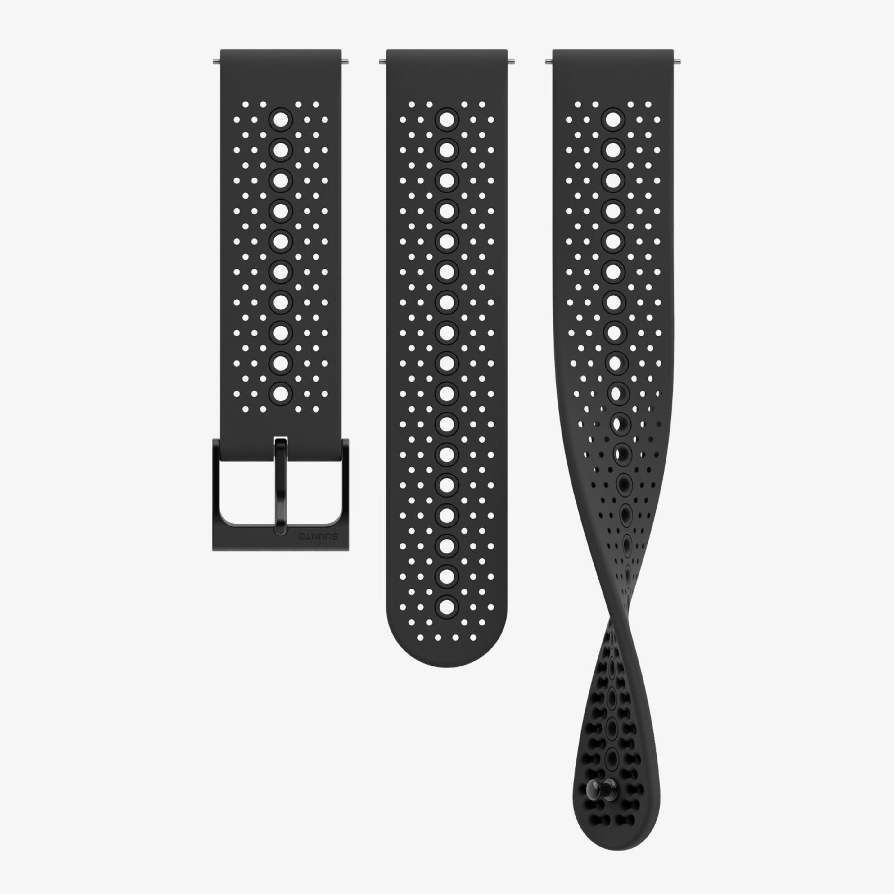 Bracelete Suunto 22mm - negro - Bracelete Silicone