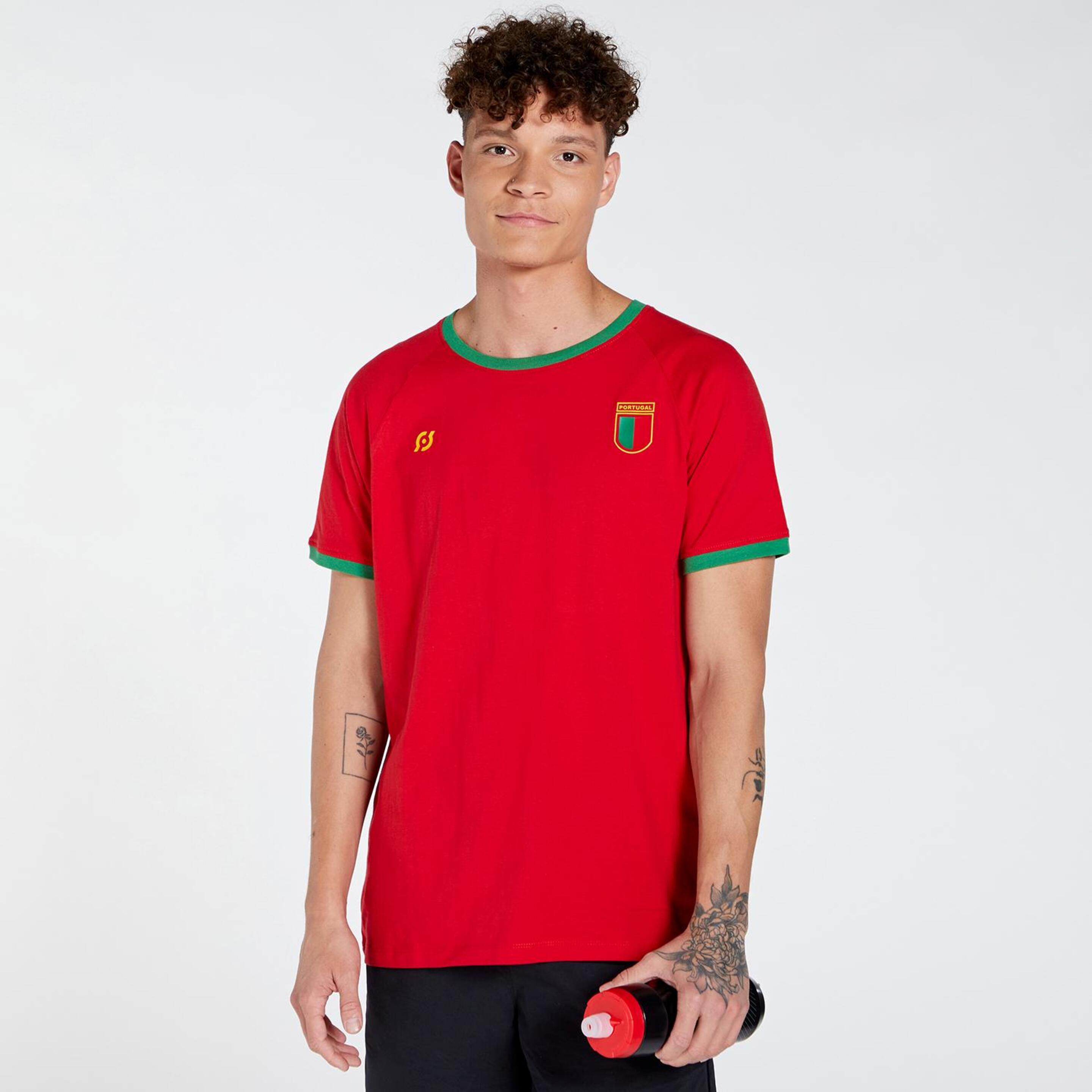 Camiseta Portugal Team Quest - rojo - Camiseta Fútbol Hombre