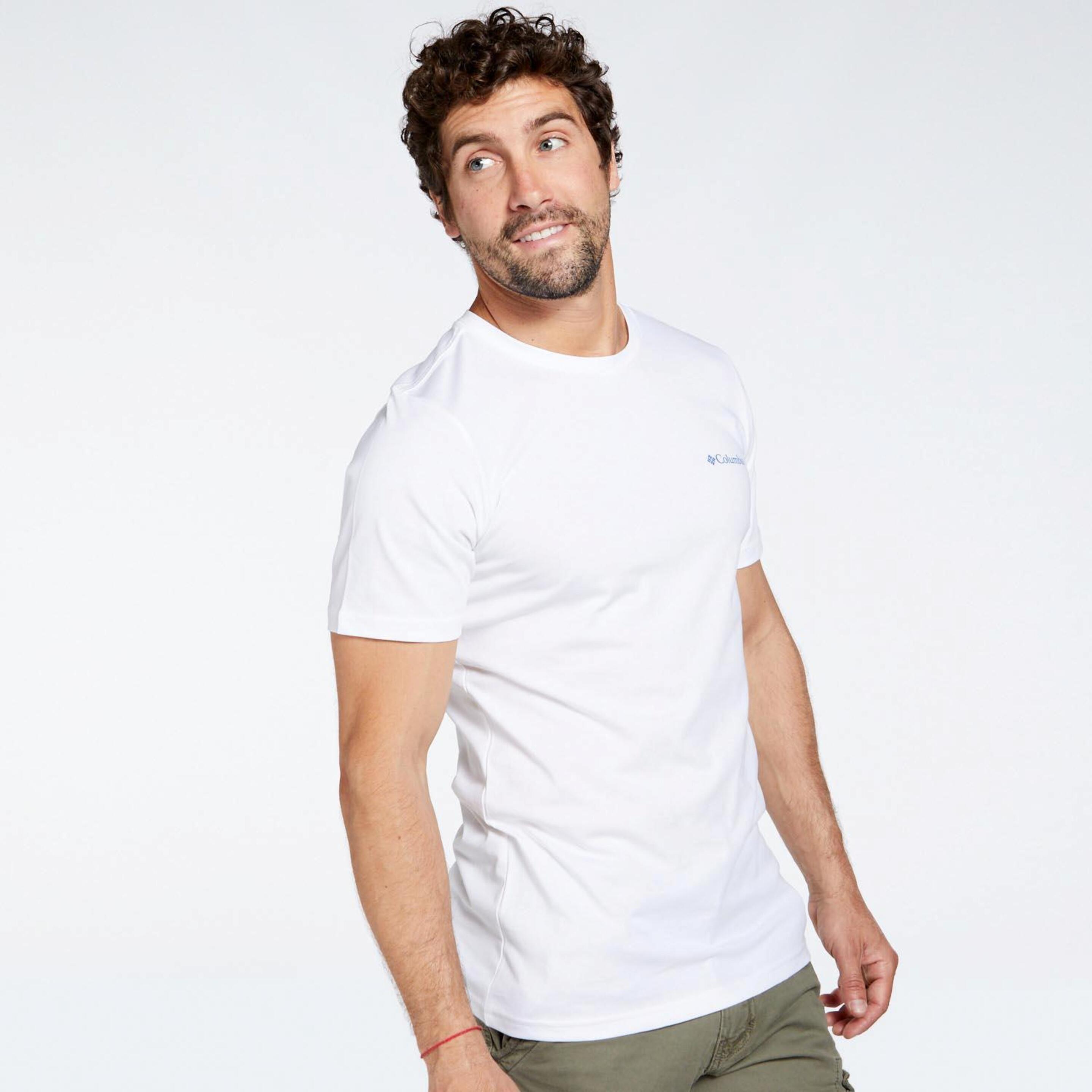 Columbia Rapid Ridge - Branco - T-shirt Montanha Homem | Sport Zone