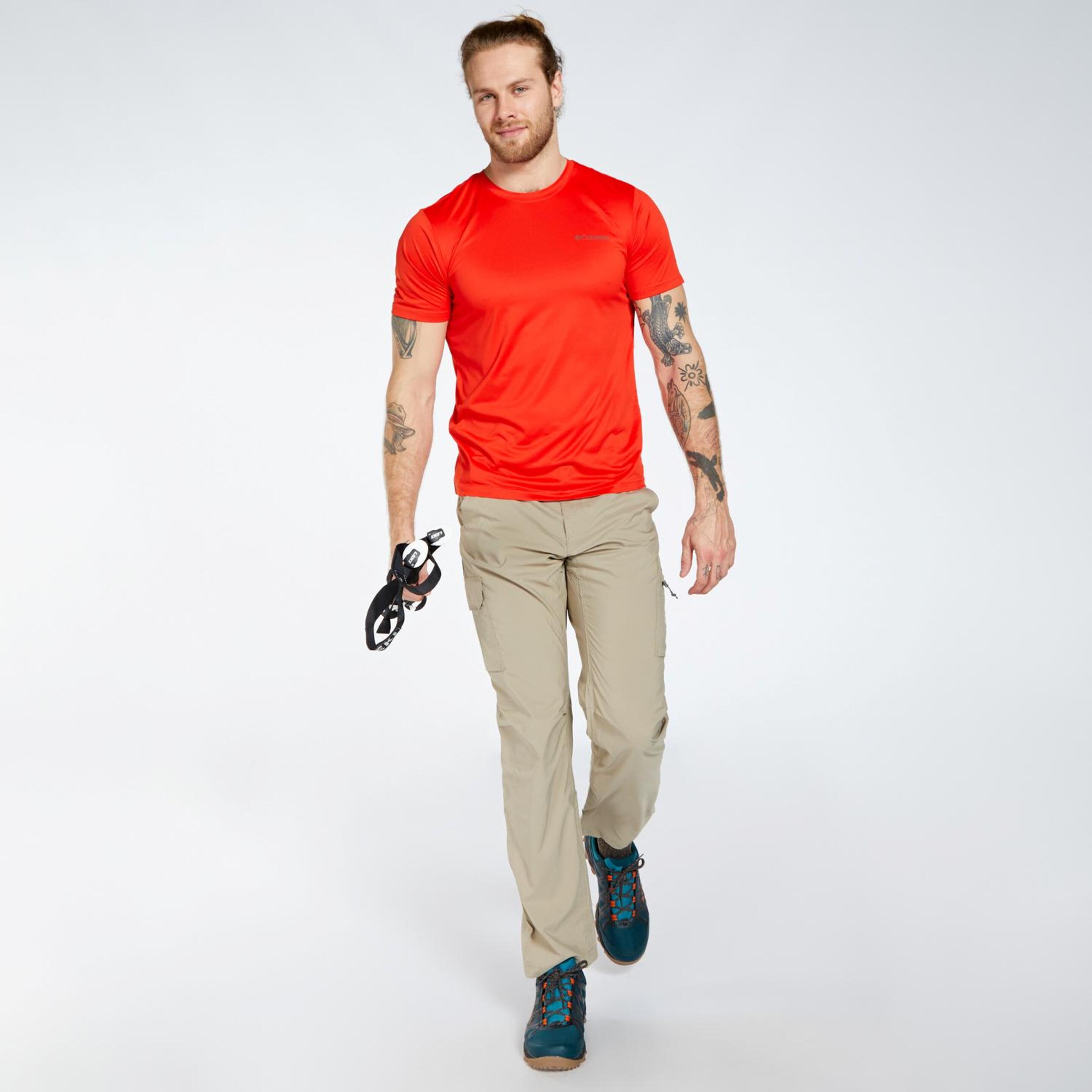 Columbia Hike - Rojo - Camiseta Hombre