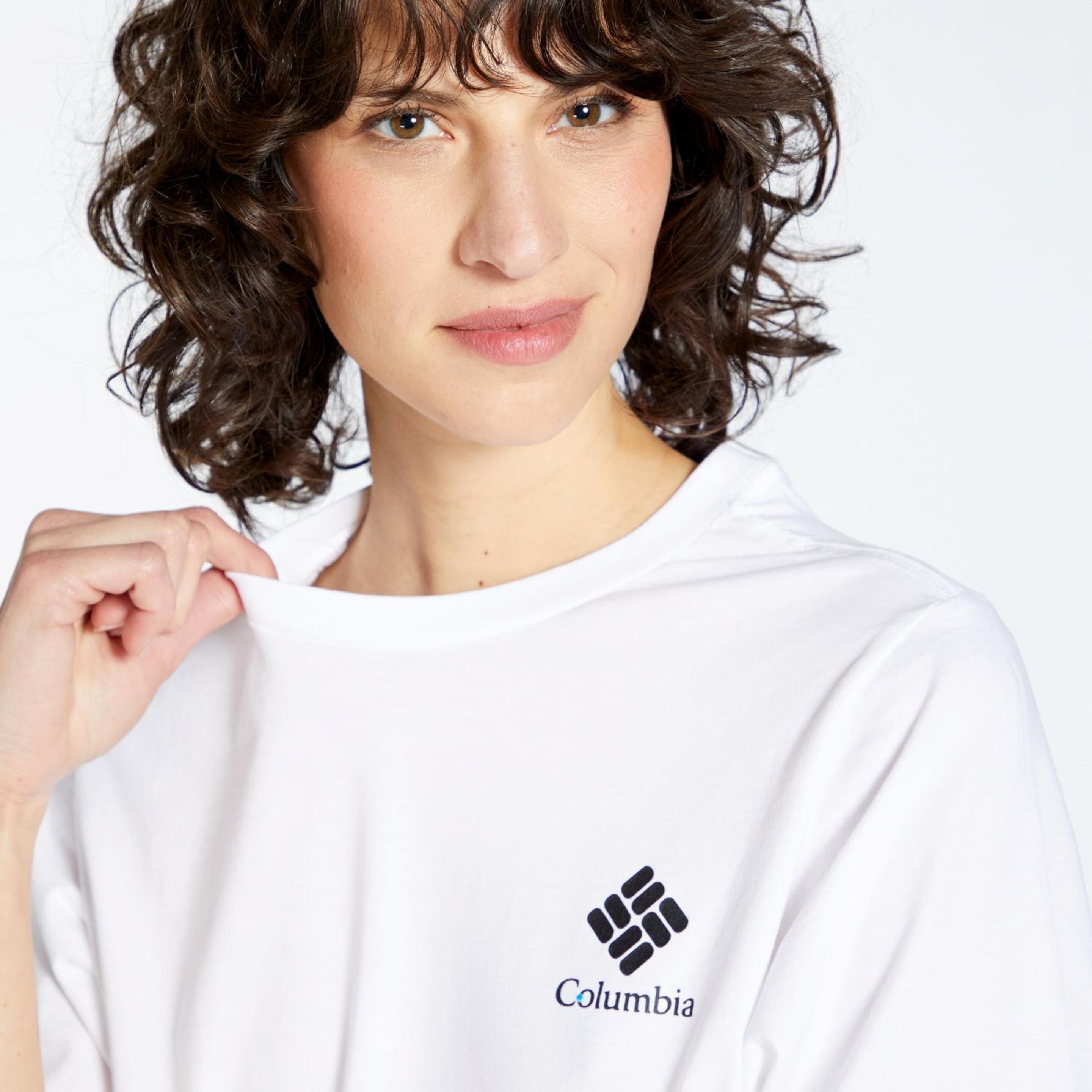 Columbia North - Blanco - Camiseta Mujer