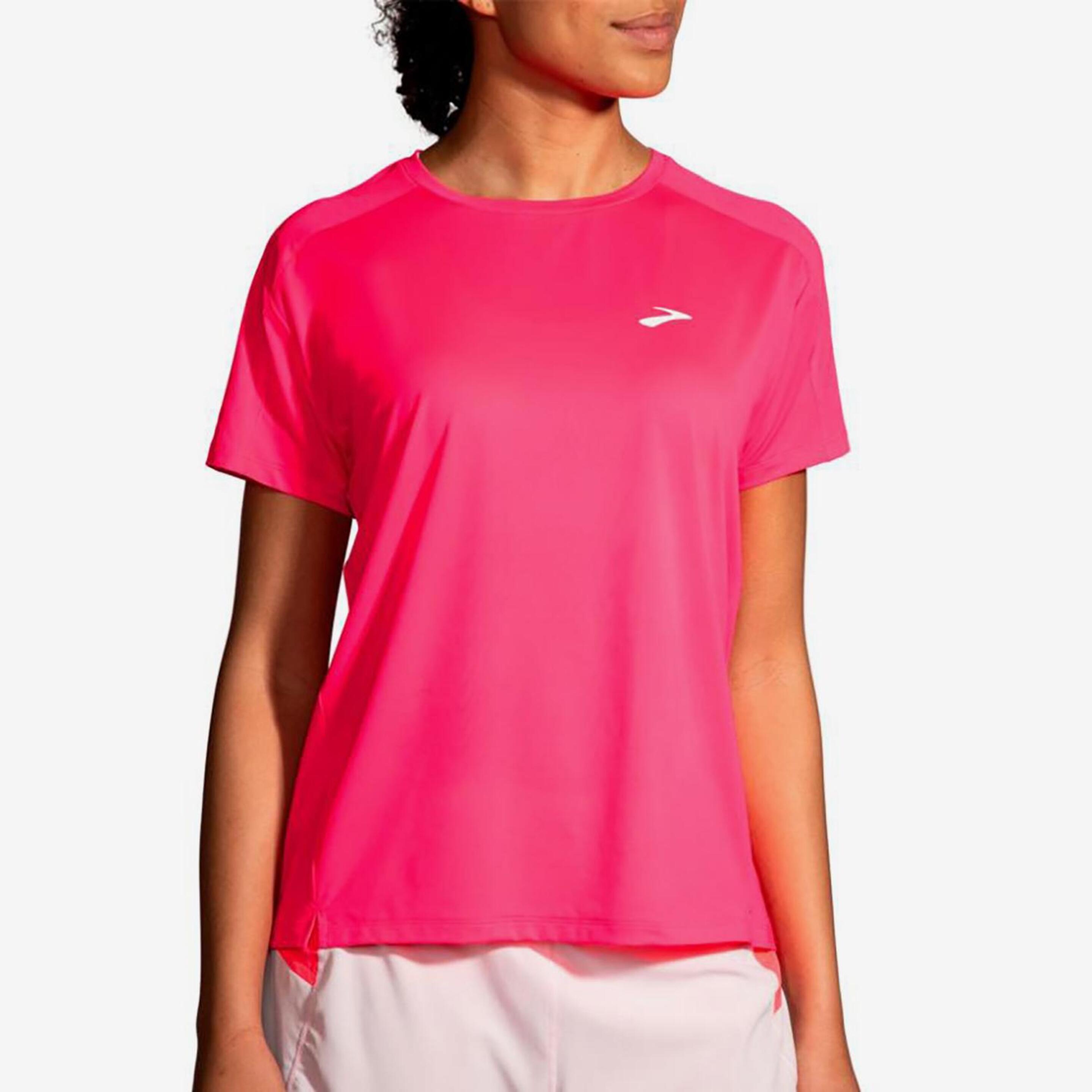 Brooks Sprint Free 2.0 - rosa - Camiseta Running Mujer