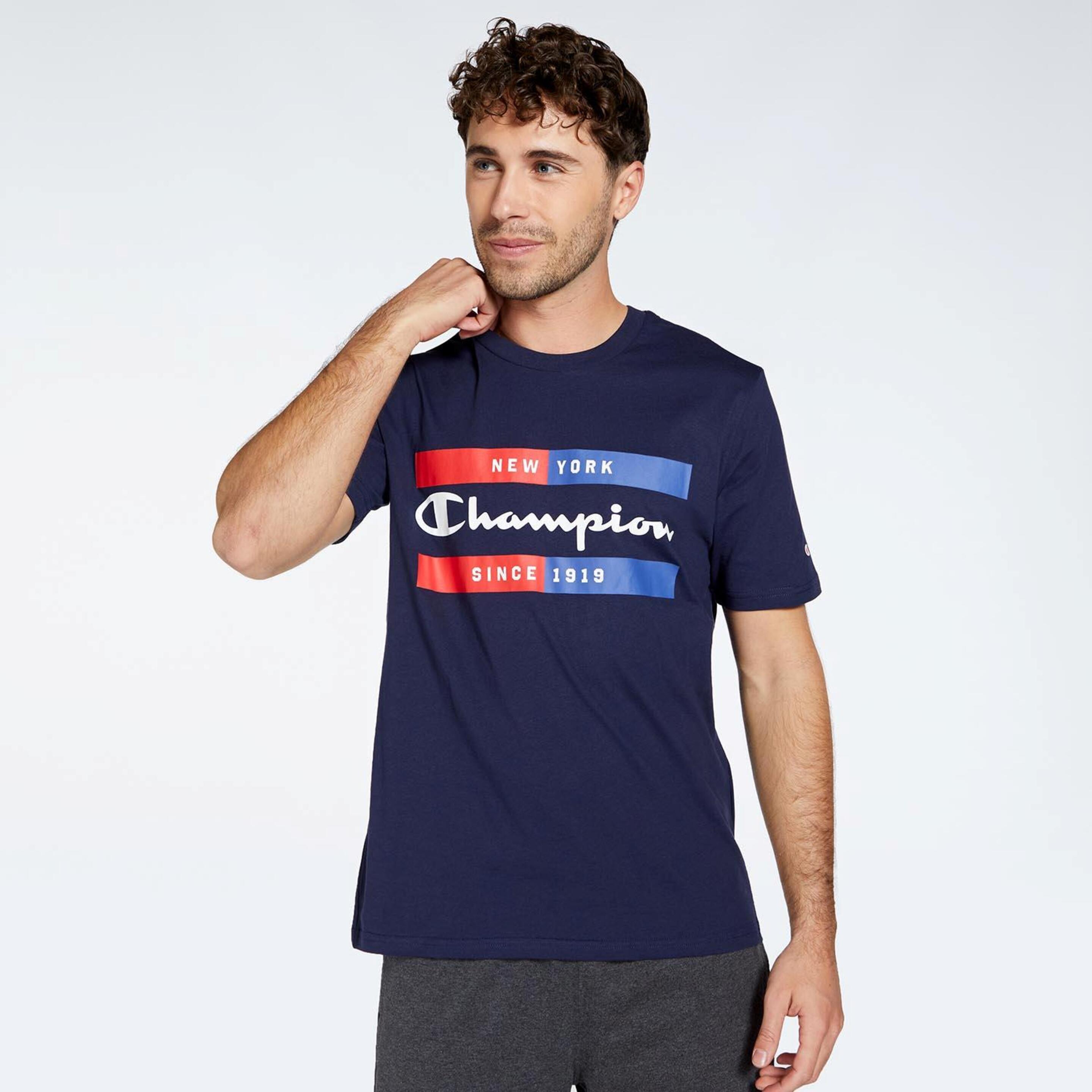Champion Graphic - azul - Camiseta Hombre