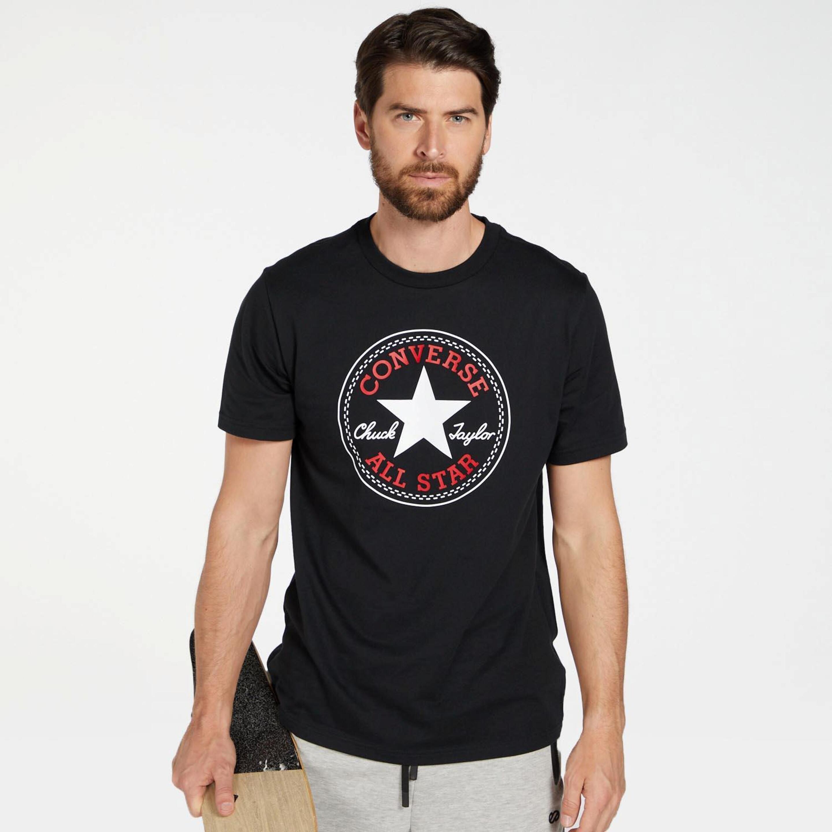 Converse All Star Patch - negro - T-shirt Homem