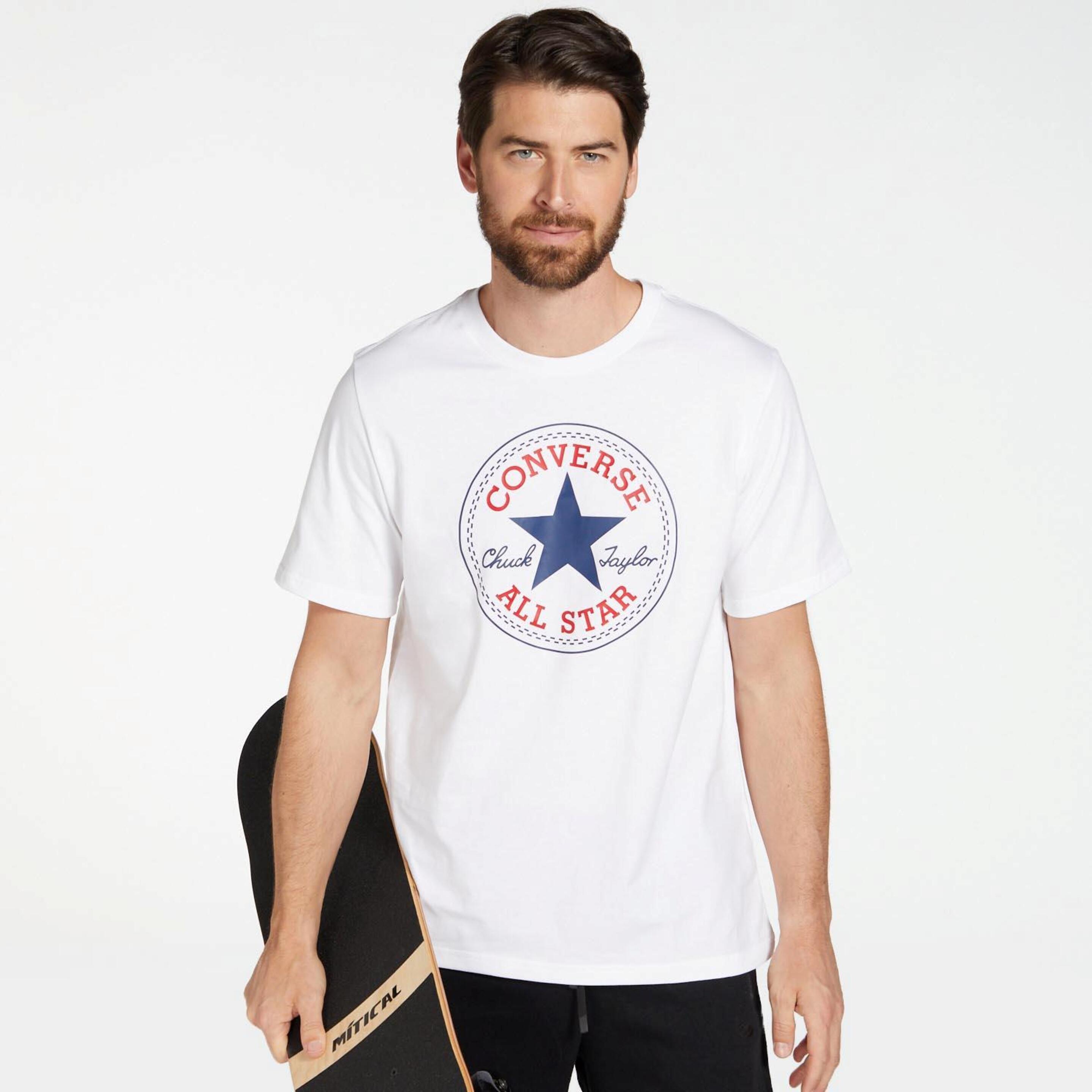 Converse All Star Patch - blanco - T-shirt Homem