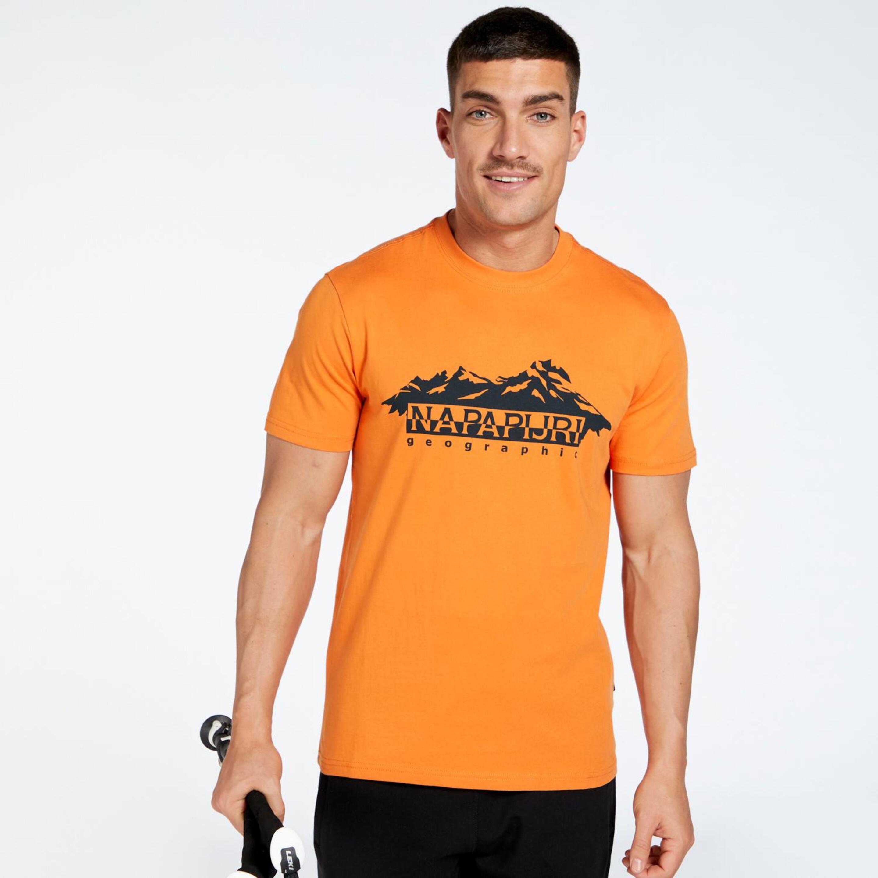 Napapijri S-Racing - Laranja - T-shirt Montanha Homem | Sport Zone