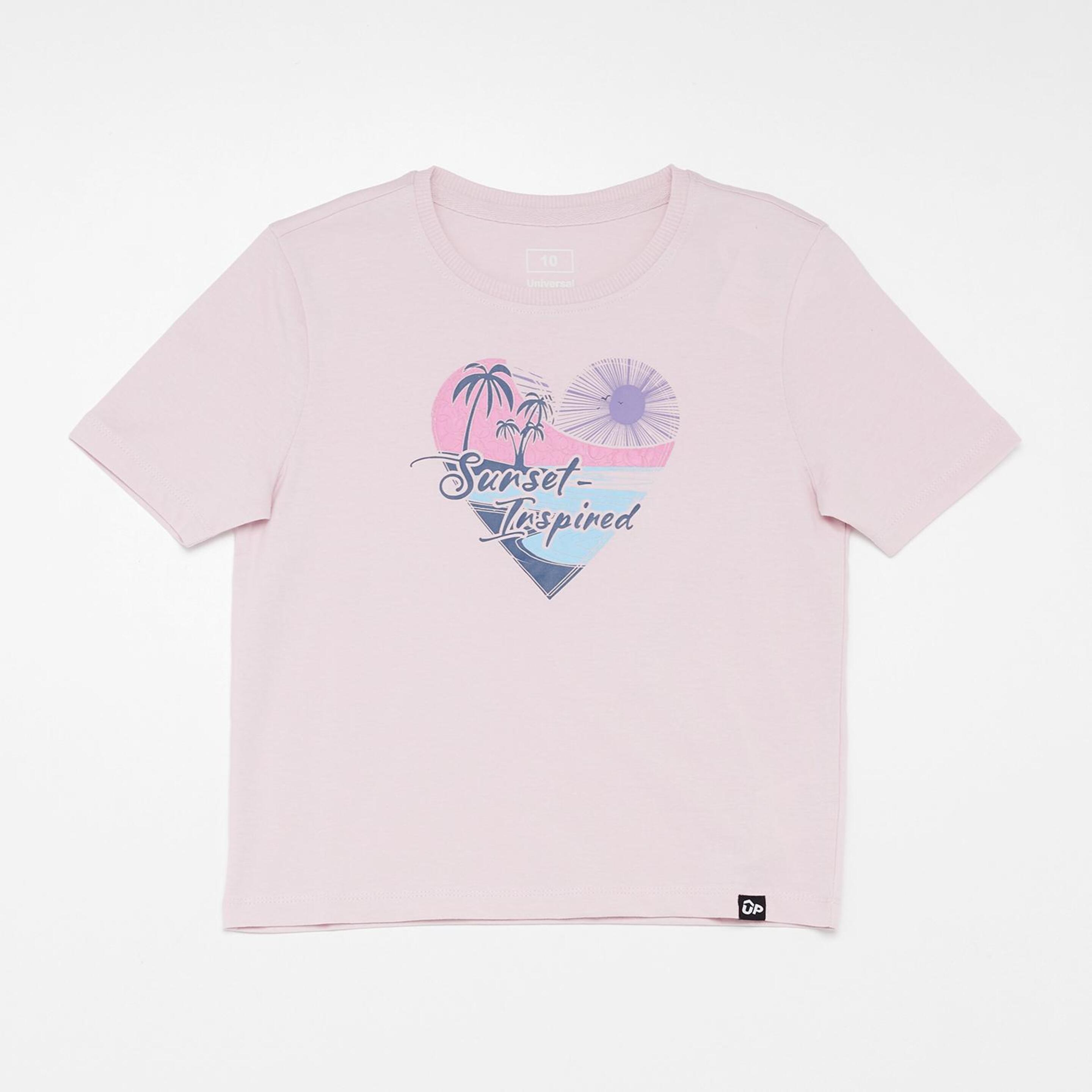 Up Stamps - rosa - Camiseta Niña