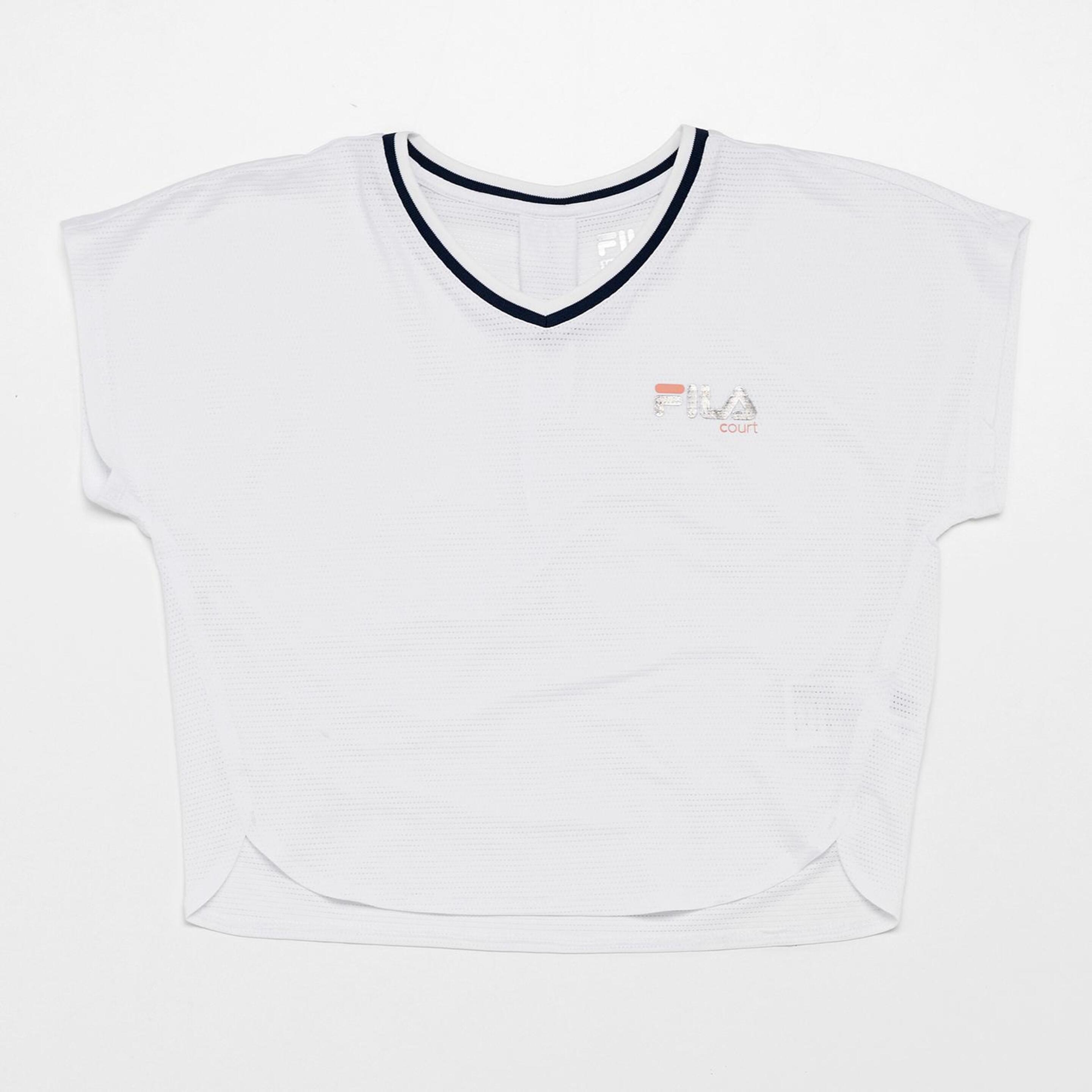T-shirt Fila - blanco - T-shirt Ténis Rapariga