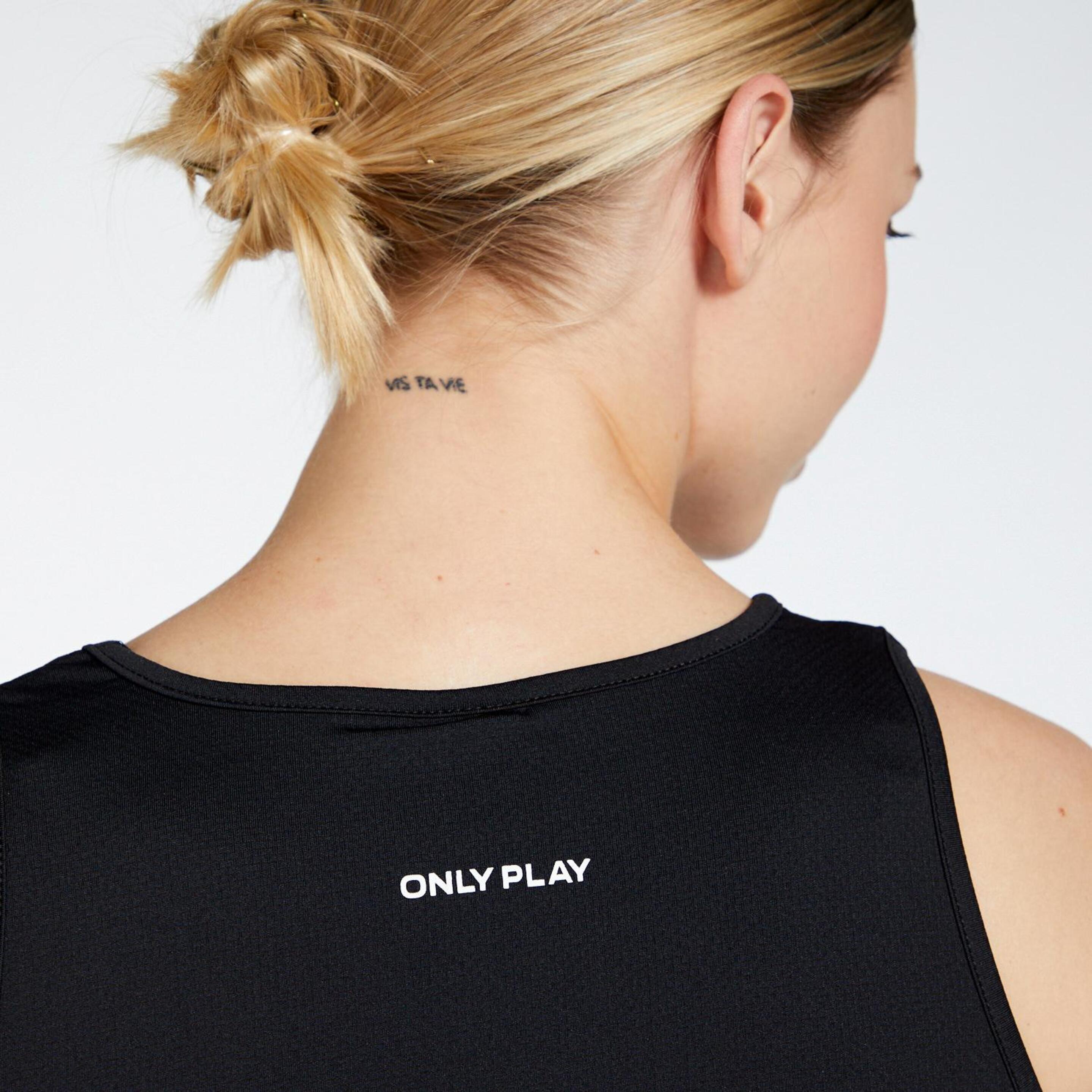 Only Play Onpmila - Negro - Camiseta Running Mujer