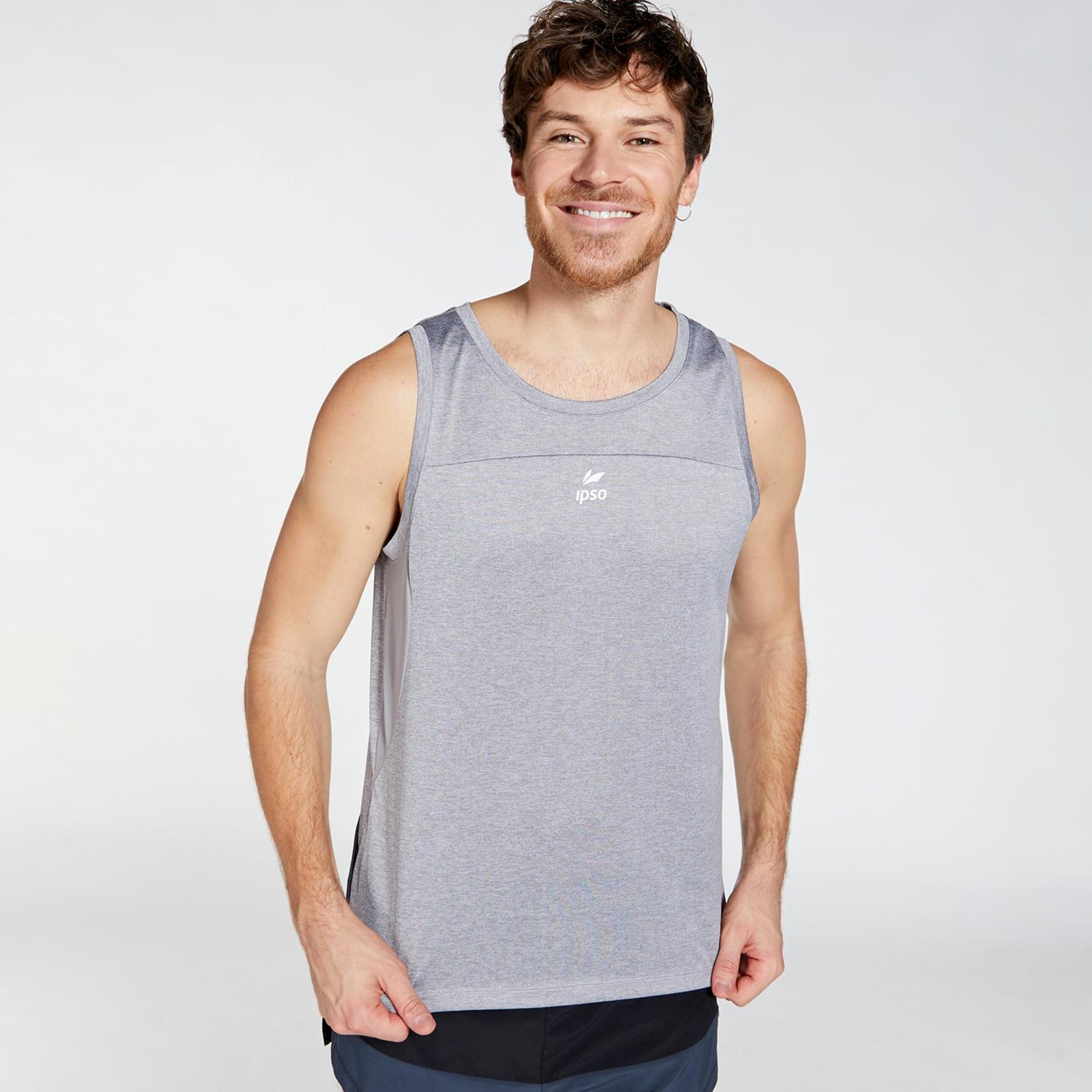 Ipso Combi 1 - gris - Camiseta Running Hombre