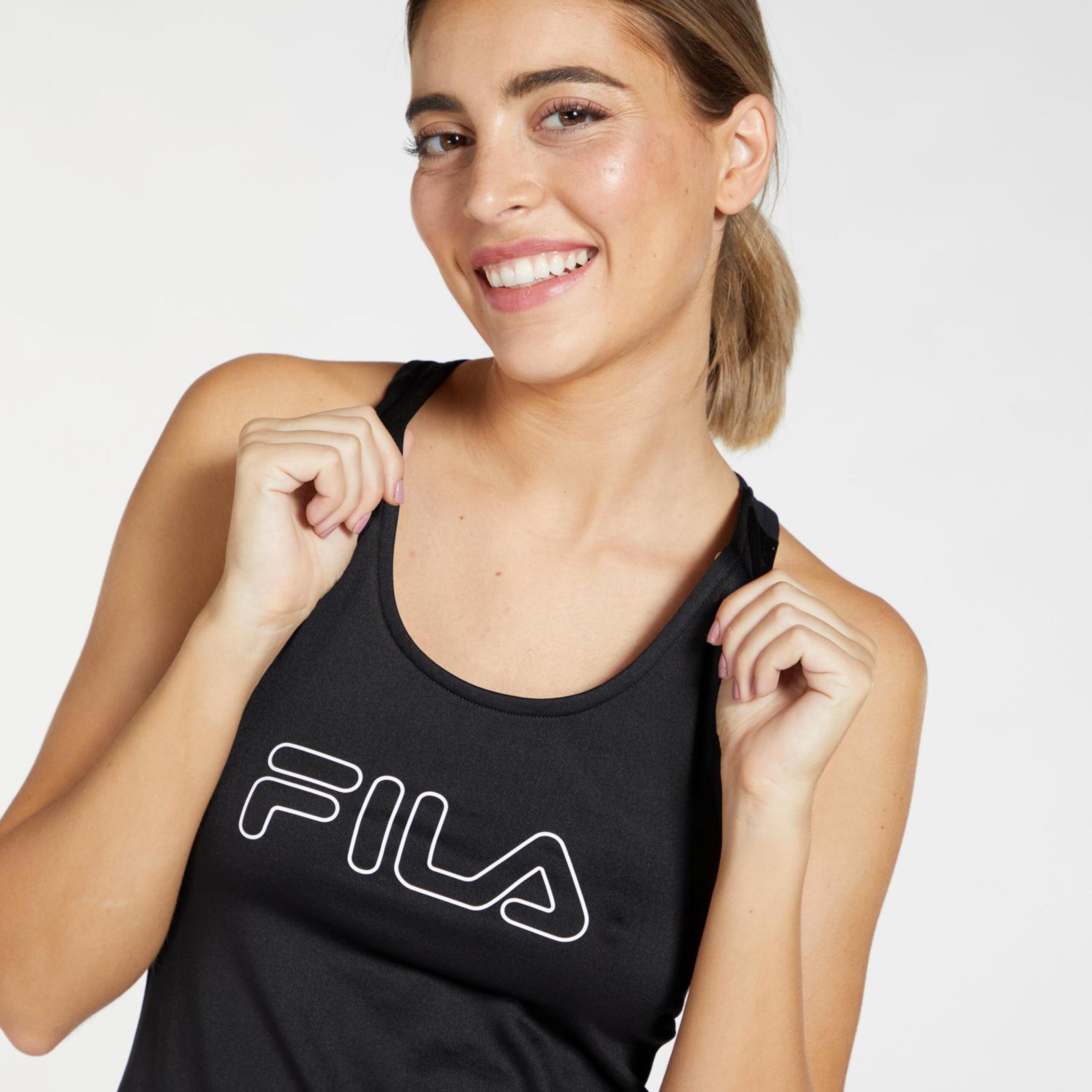 Fila Training - Negro - Camiseta Fitness Mujer
