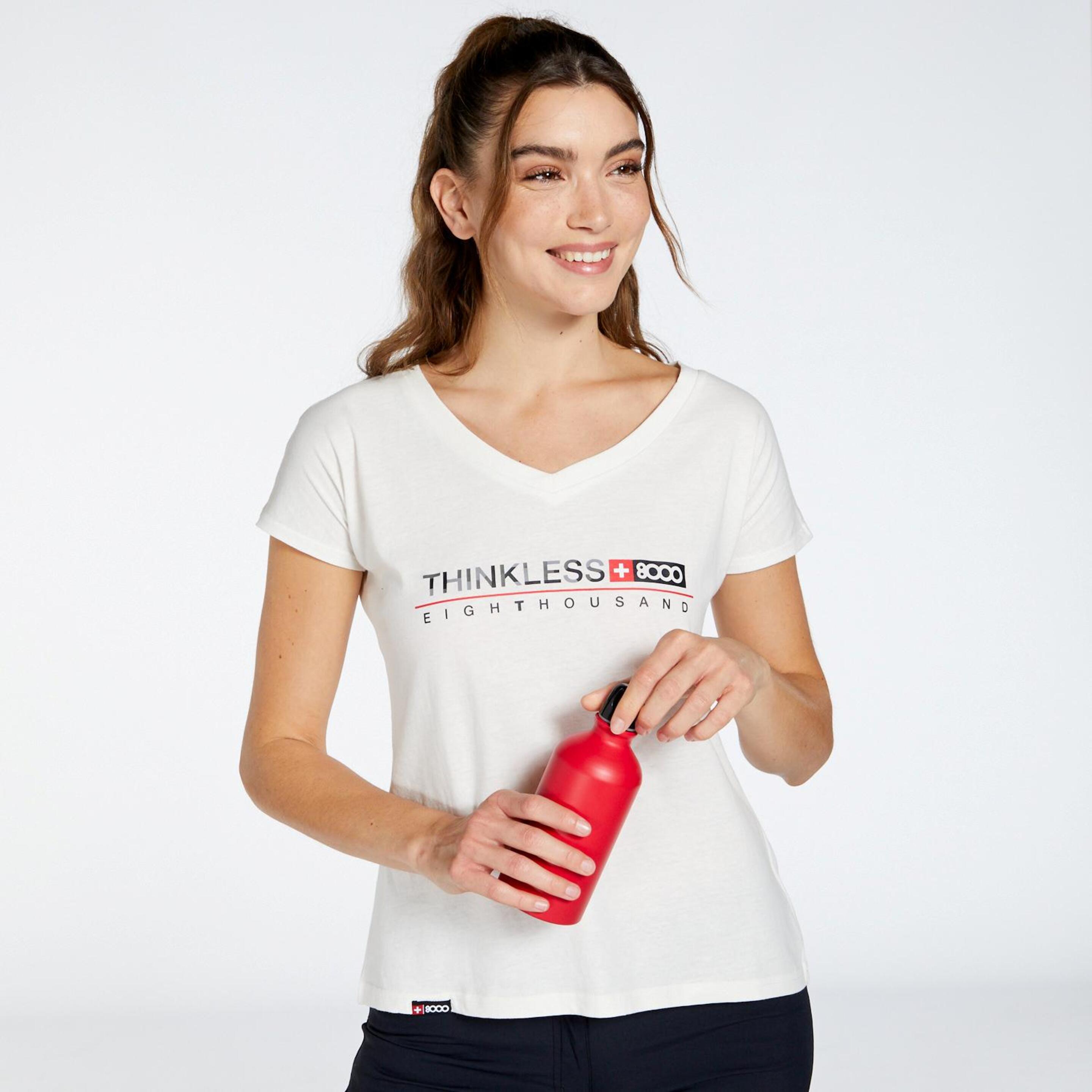 +8000 Lataz - blanco - Camiseta Trekking Mujer