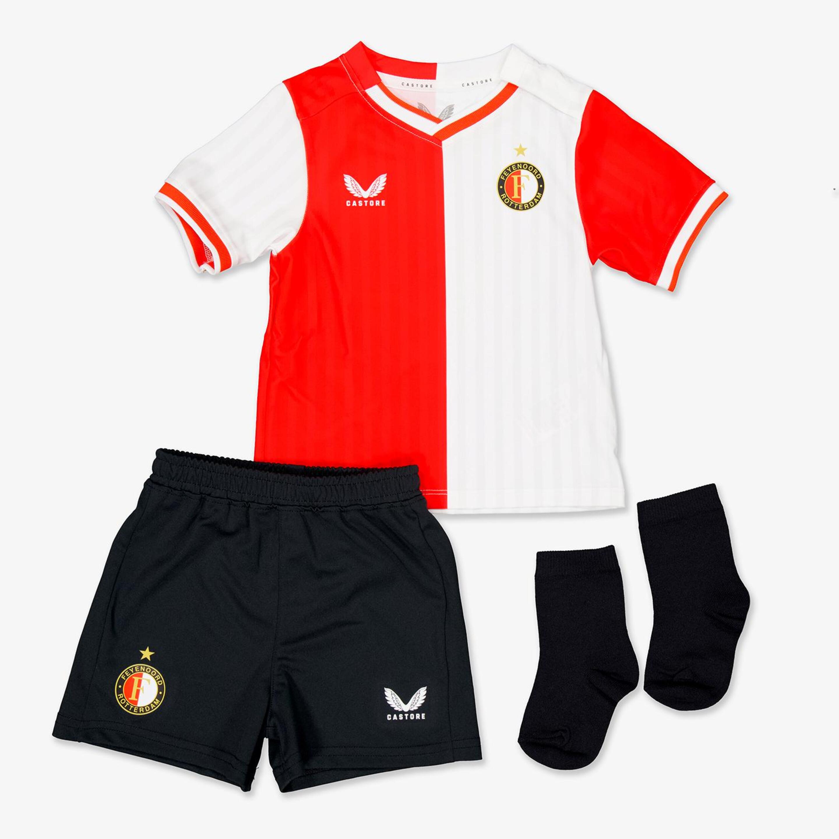 Equipación Feyenoord Rotterdam 23/24 - rojo - Fútbol Bebé