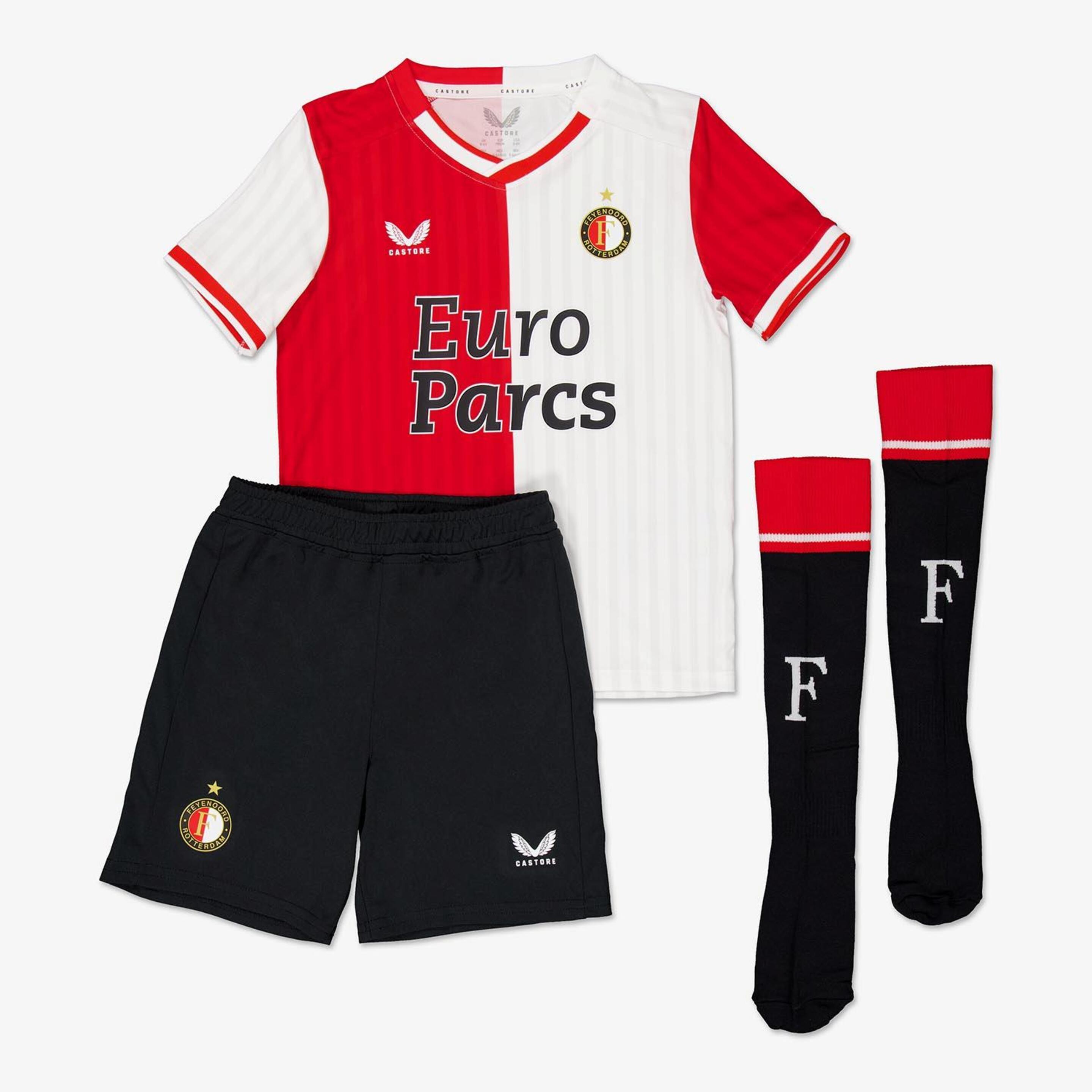 Equipación Feyenoord Róterdam 23/24 - rojo - Fútbol Niño