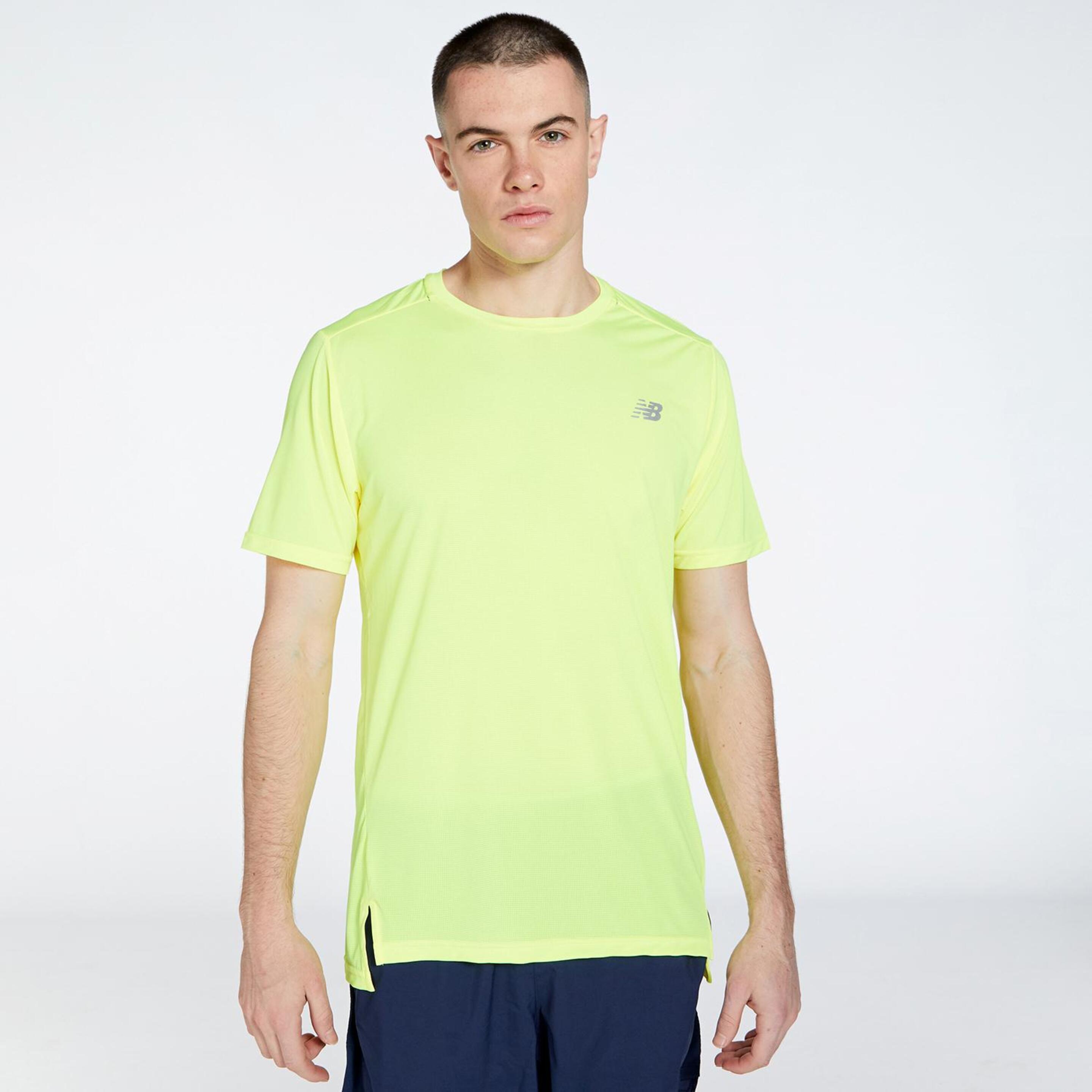 New Balance Accelerate - verde - T-shirt Running Homem