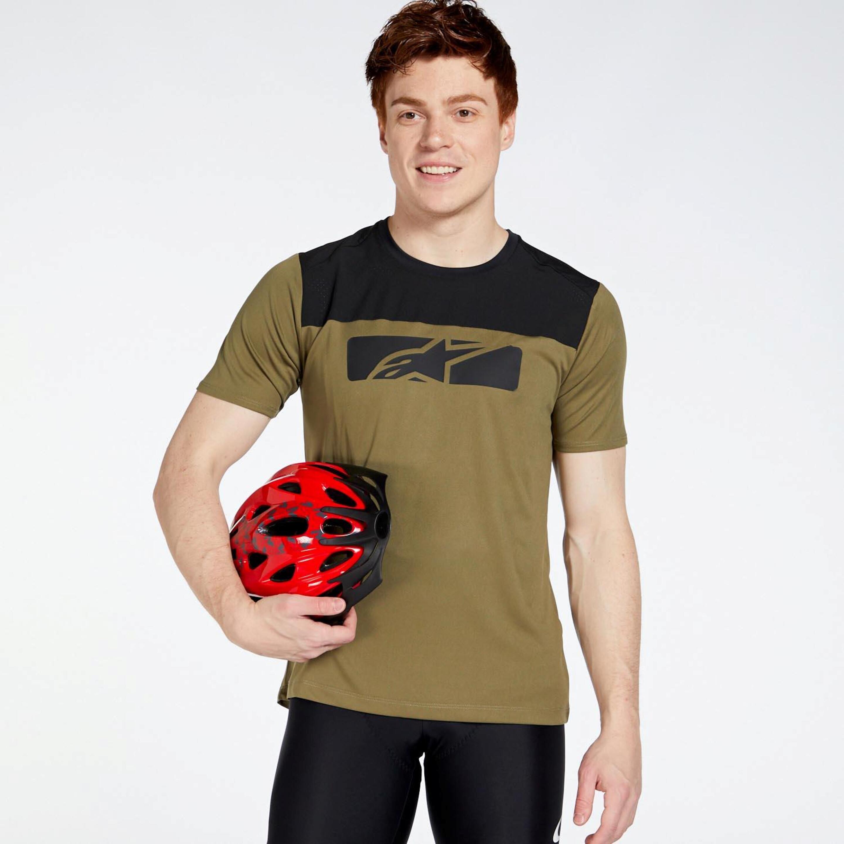 Alpinestars Drop 4.0 - verde - Camiseta Ciclismo Hombre