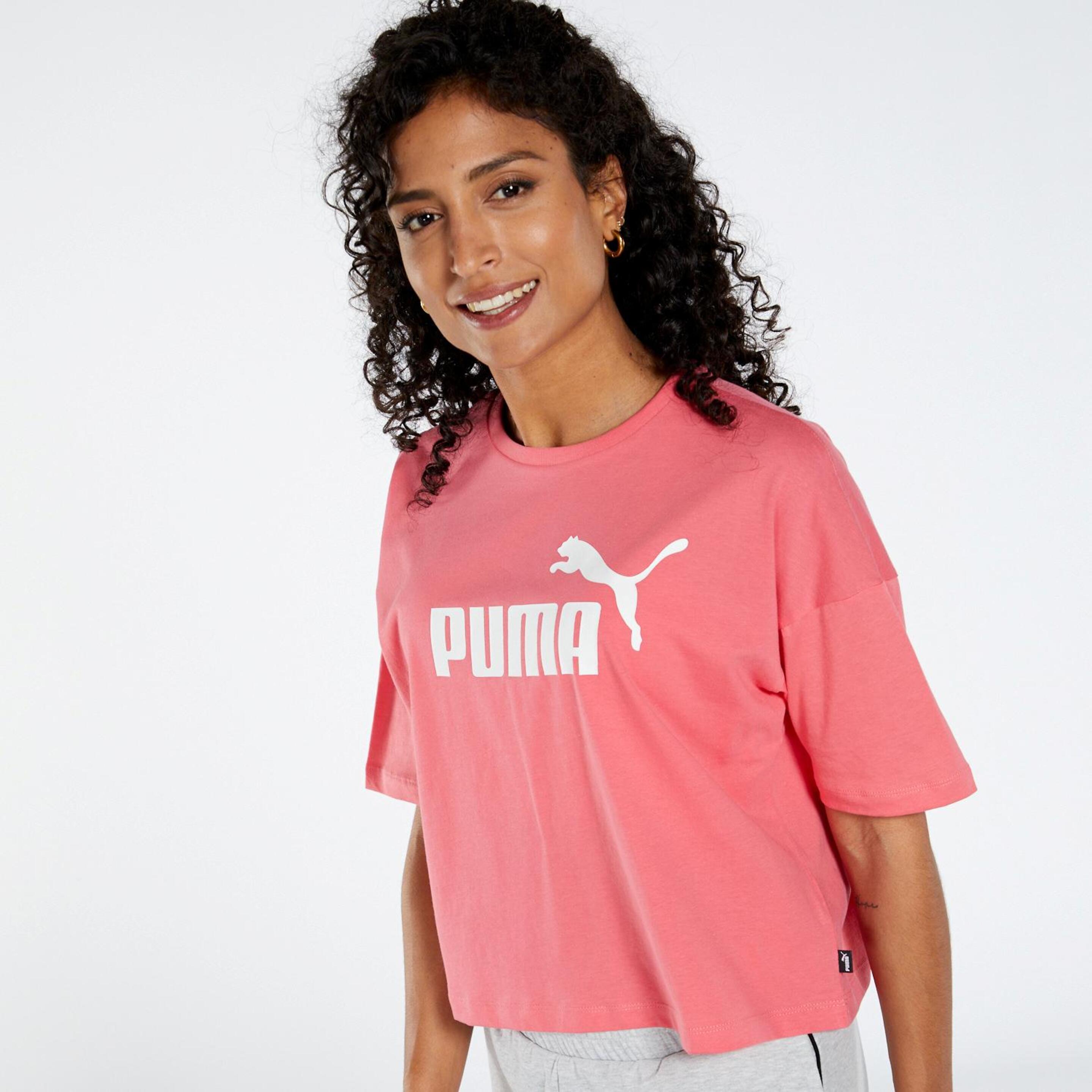 Puma Ess - Rosa - Camiseta Crop Mujer
