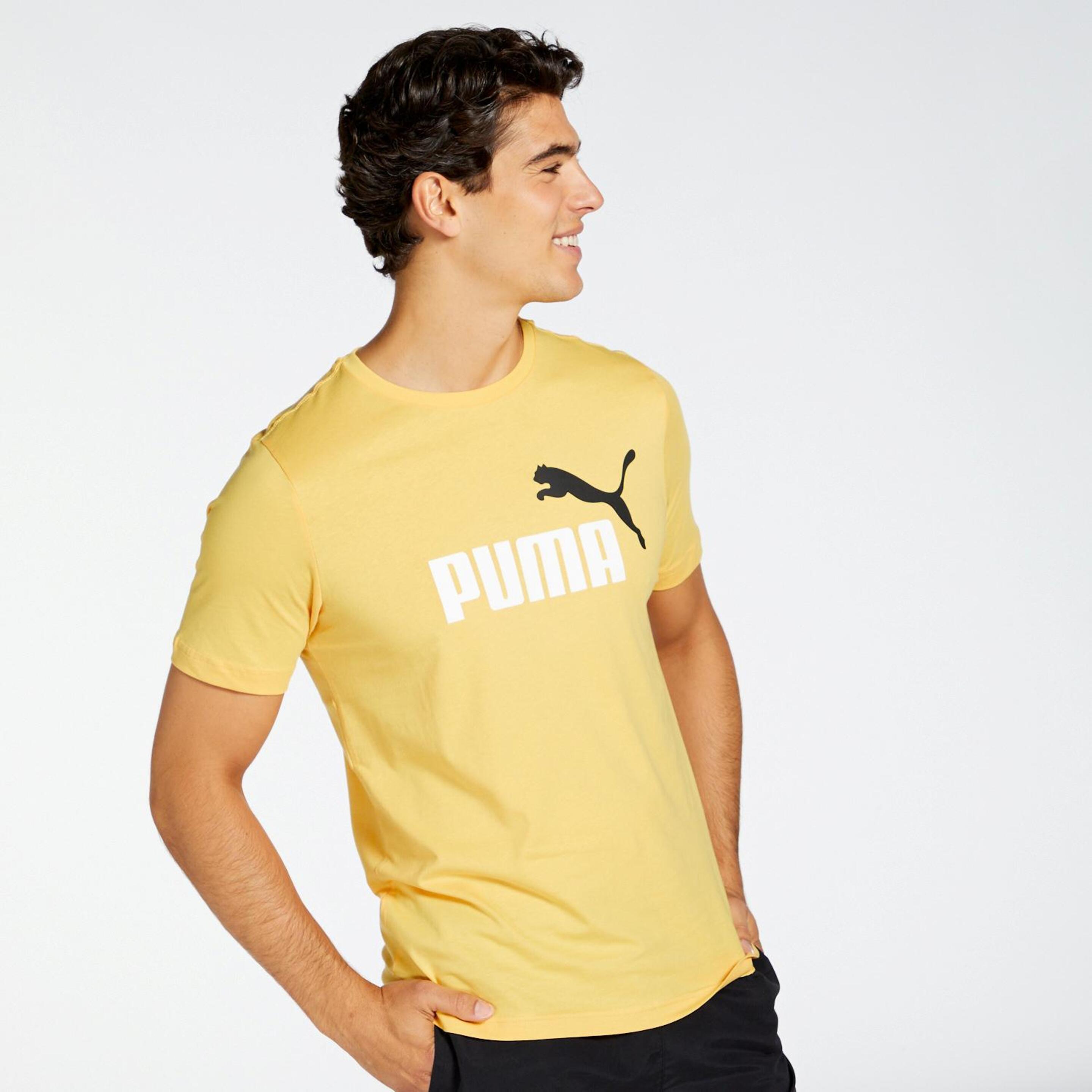 Puma Essentials - Amarillo - Camiseta Hombre