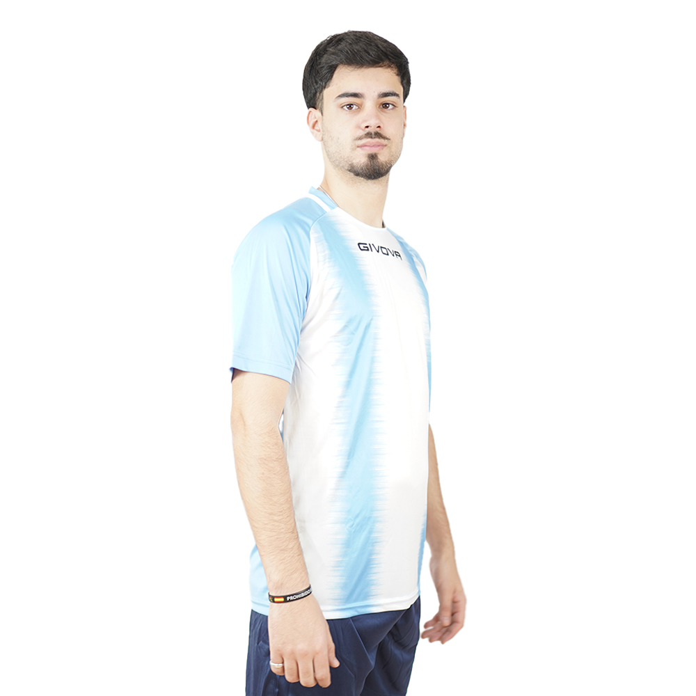 Camiseta Givova Stripe - azul-blanco - 